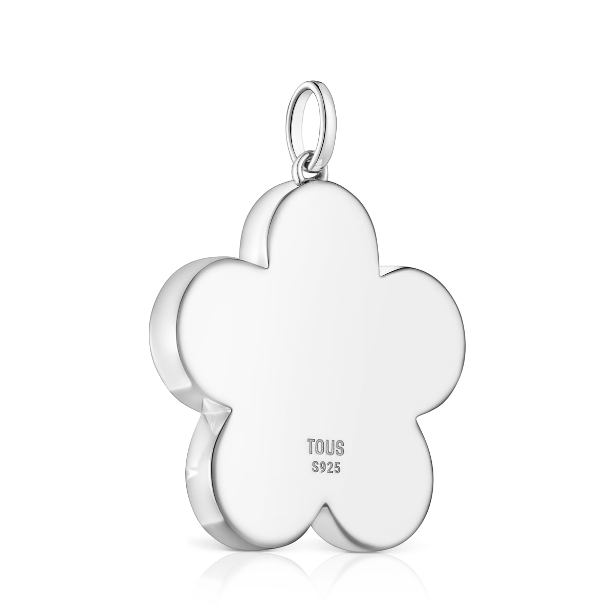 Medium 29mm silver flower Pendant Sweet Dolls