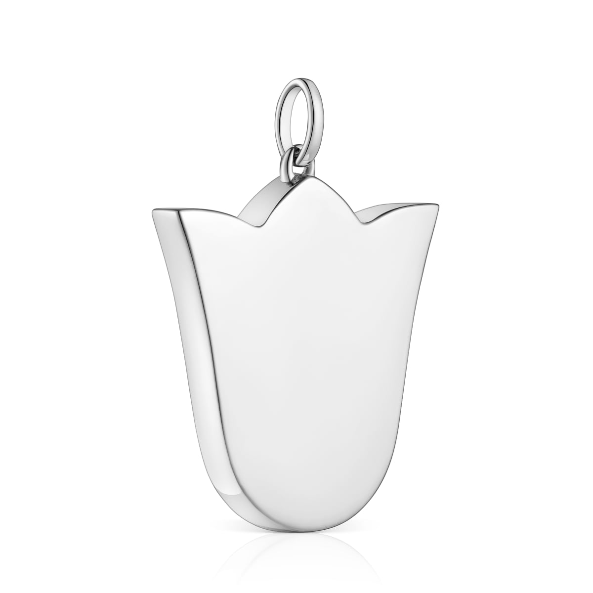 Medium 29mm silver bear tulip Pendant Sweet Dolls