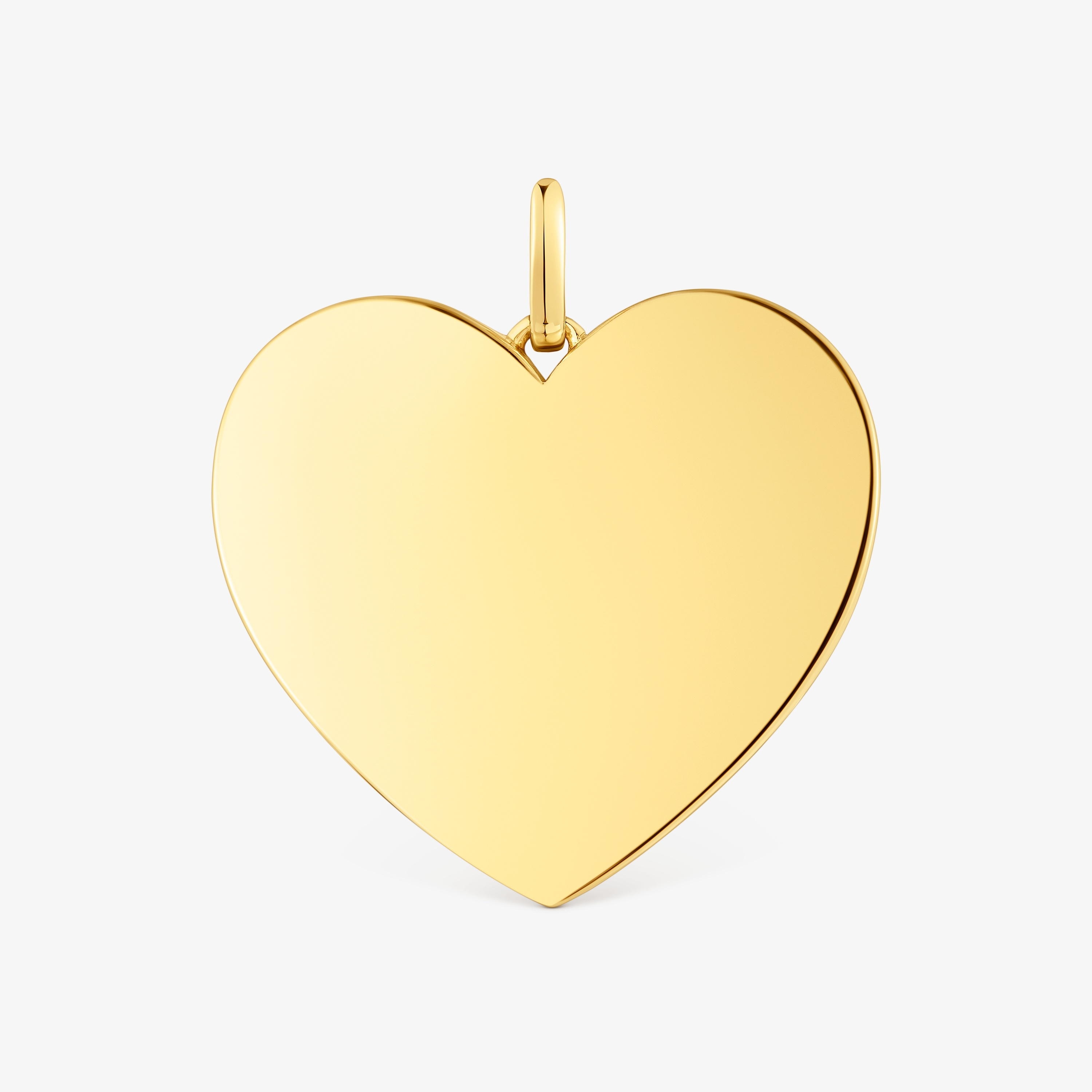 Medium 27mm 18K gold vermeil heart Pendant Sweet Dolls