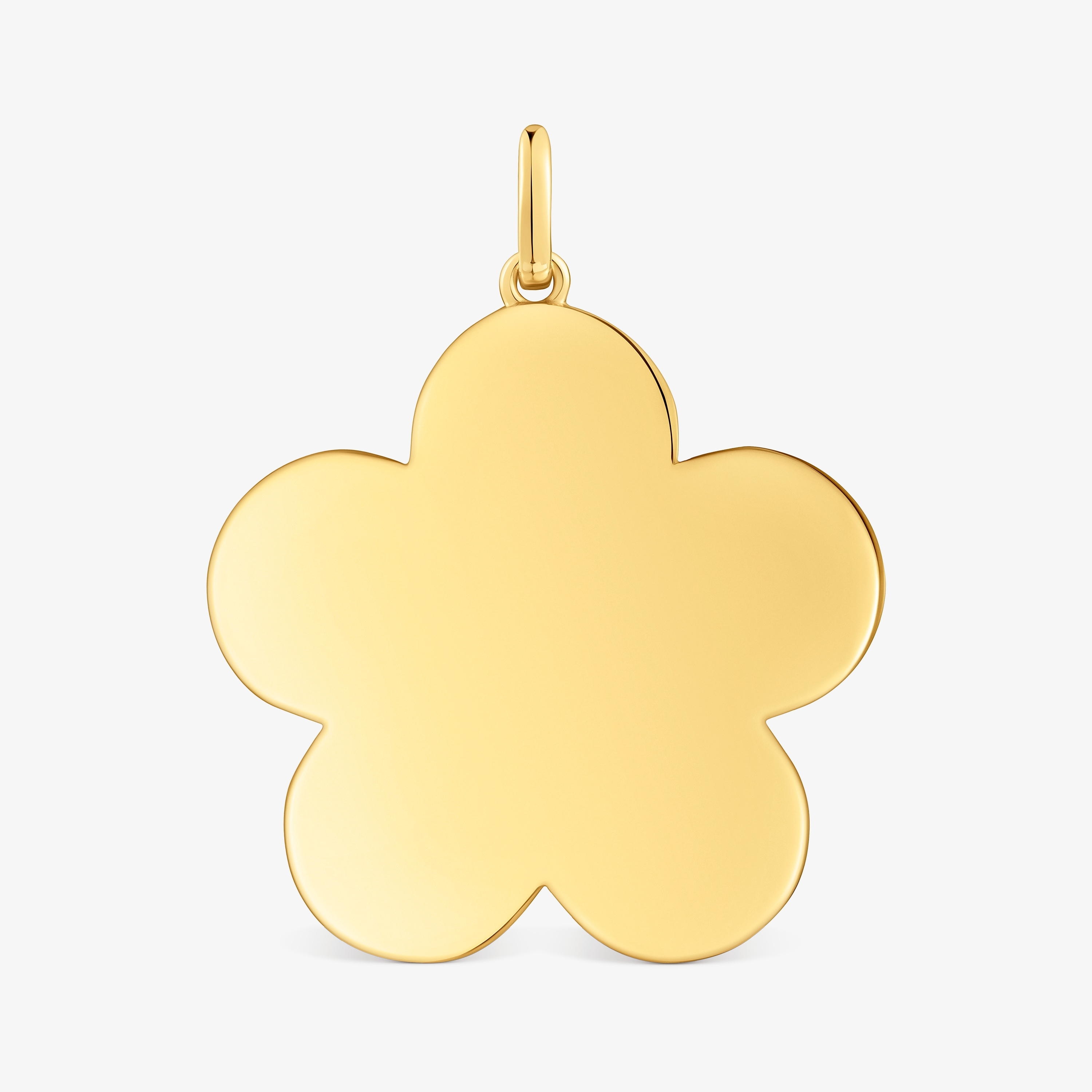 Medium 27mm 18K gold vermeil flower Pendant Sweet Dolls