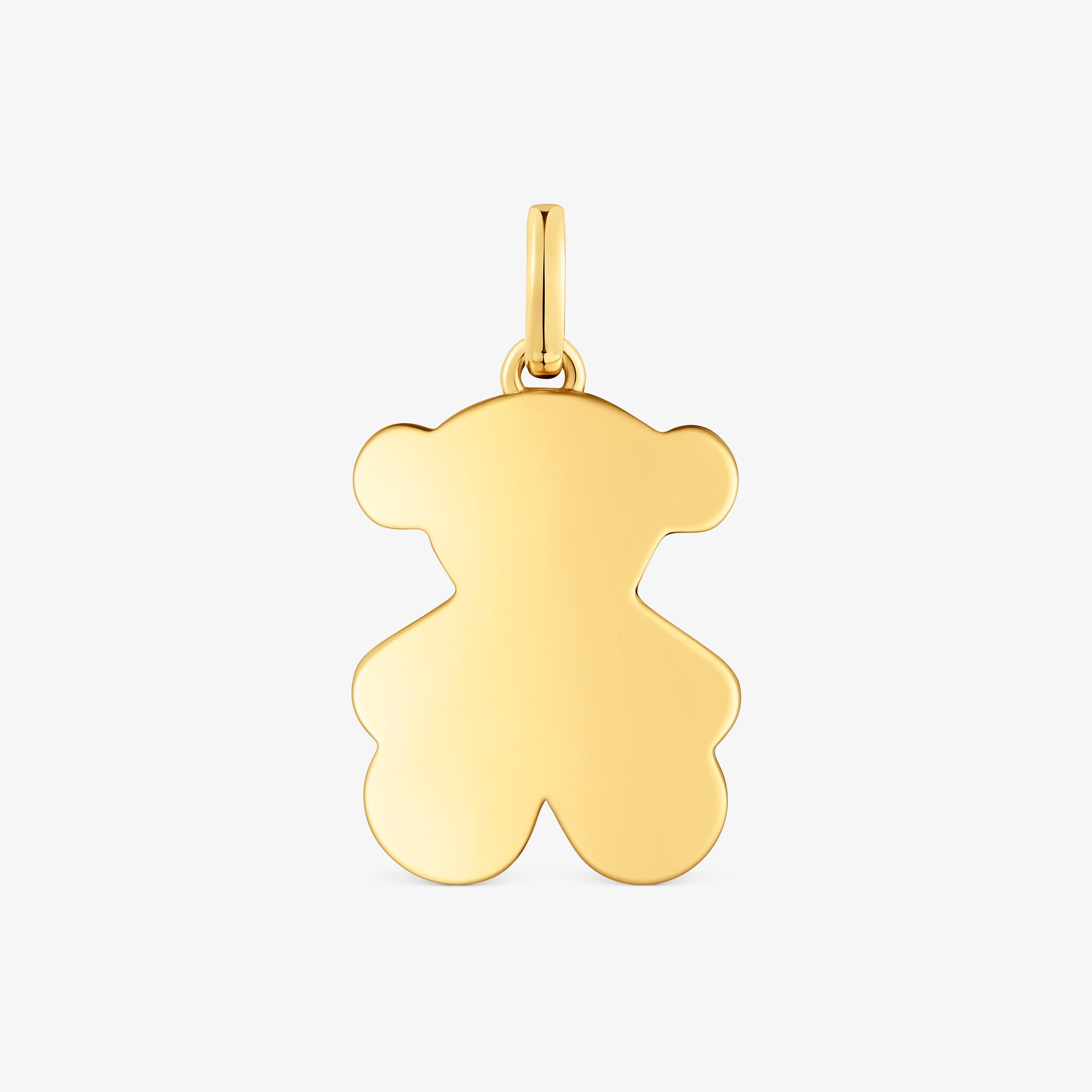 Medium 22mm 18K gold vermeil bear Pendant Sweet Dolls