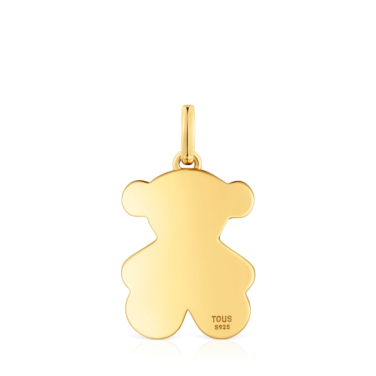 Medium 22mm 18kt gold plating over silver bear Pendant Sweet Dolls