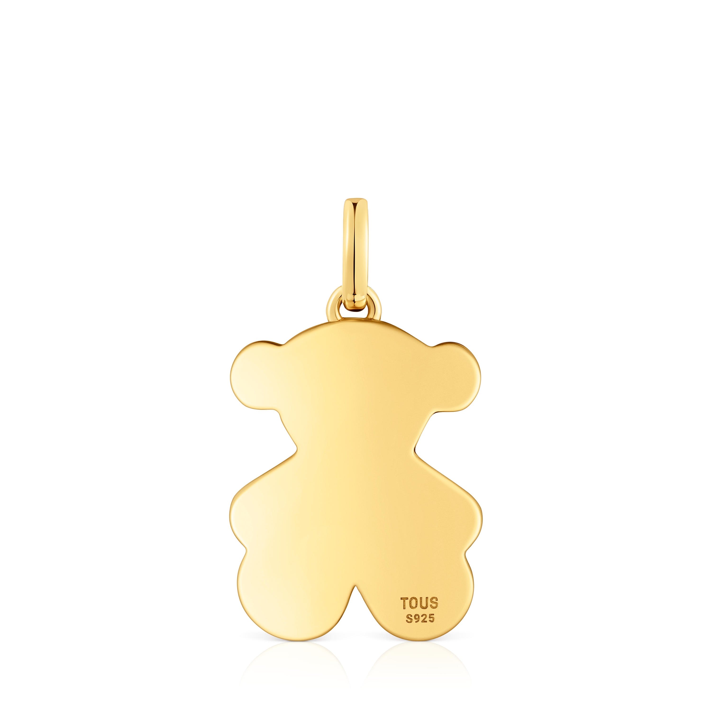 Medium 22mm 18kt gold plating over silver bear Pendant Sweet Dolls