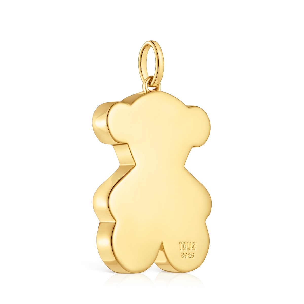 Medium 29mm 18kt gold plating over silver bear Pendant Sweet Dolls