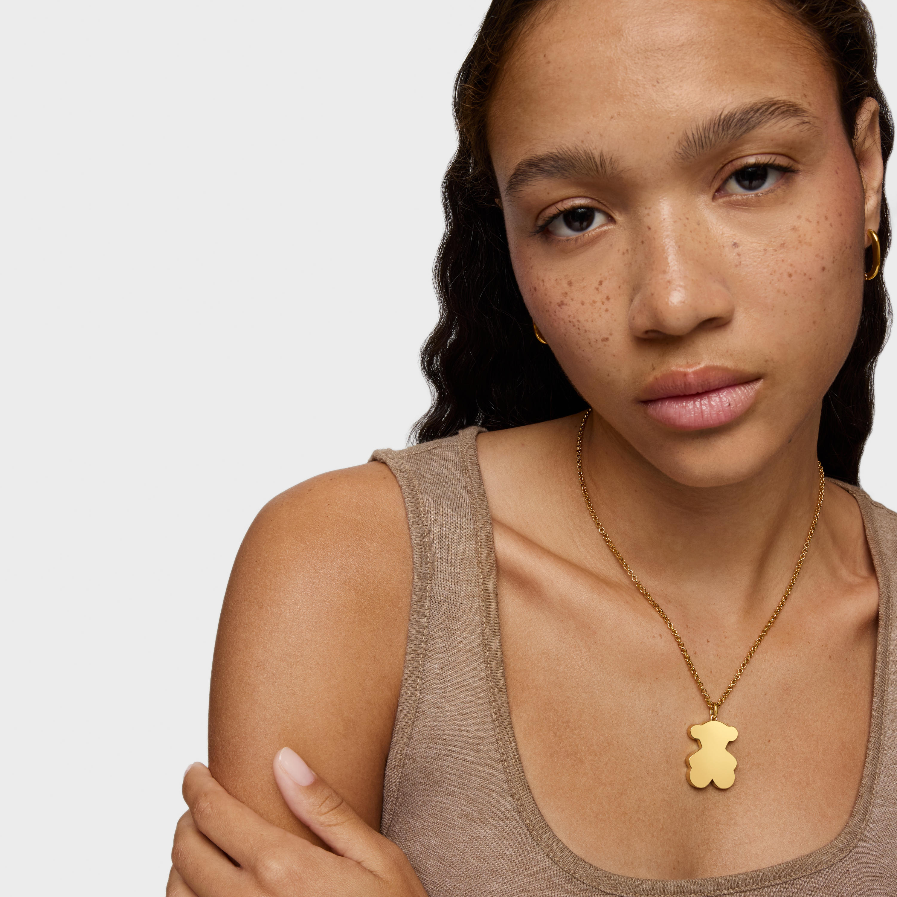 Medium 29mm 18K gold vermeil bear Pendant Sweet Dolls