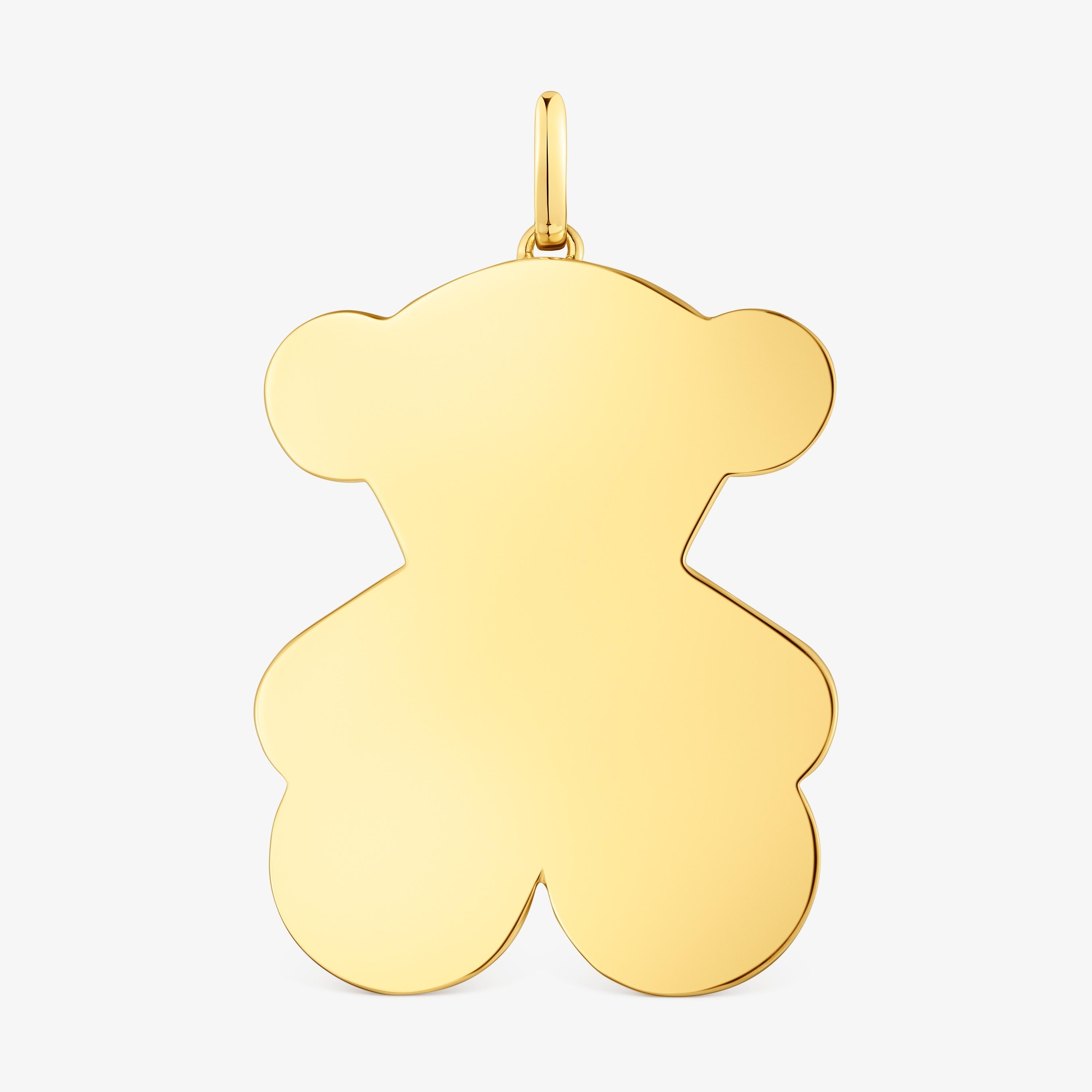 Large 38mm 18K gold vermeil bear Pendant Sweet Dolls