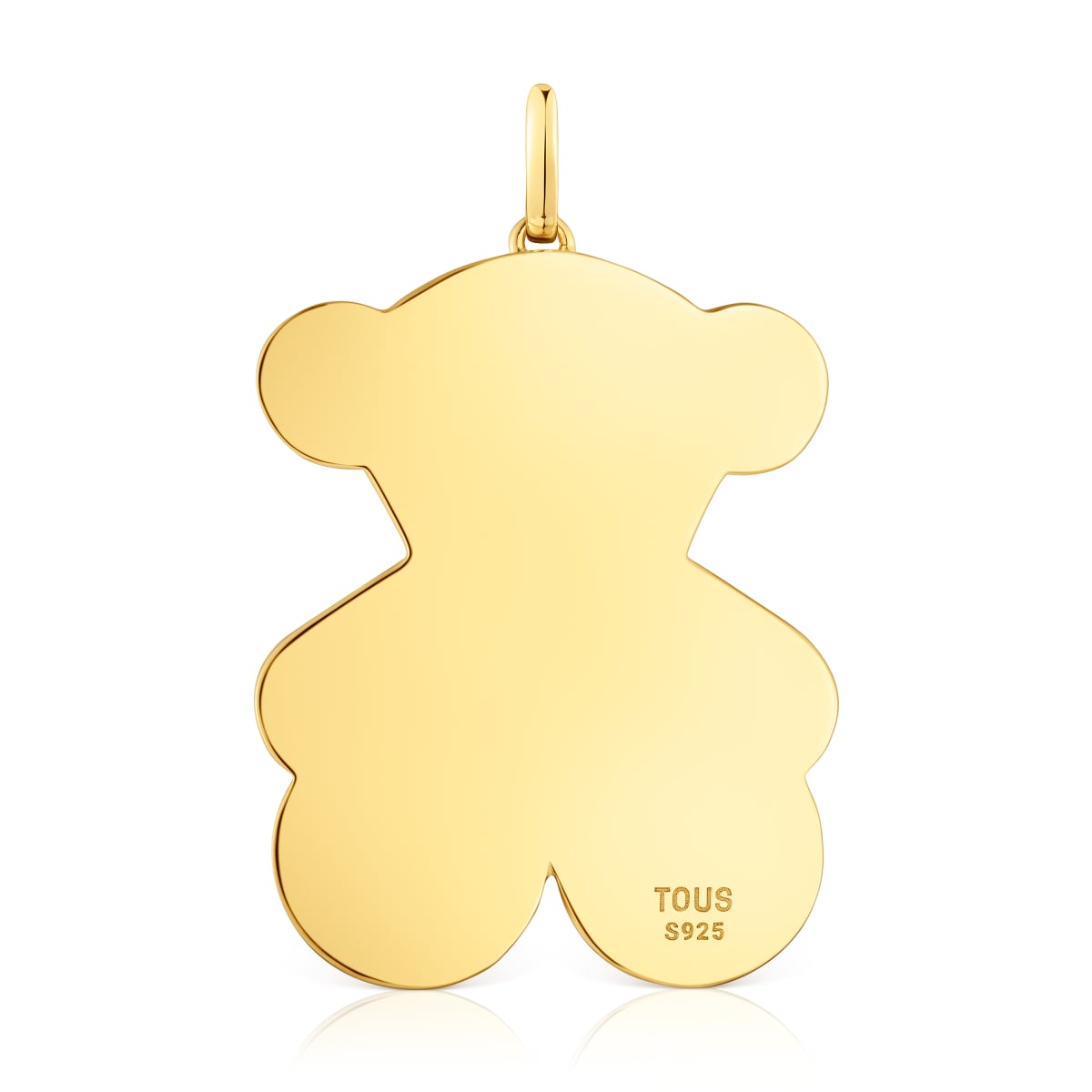 Large 38mm 18kt gold plating over silver bear Pendant Sweet Dolls