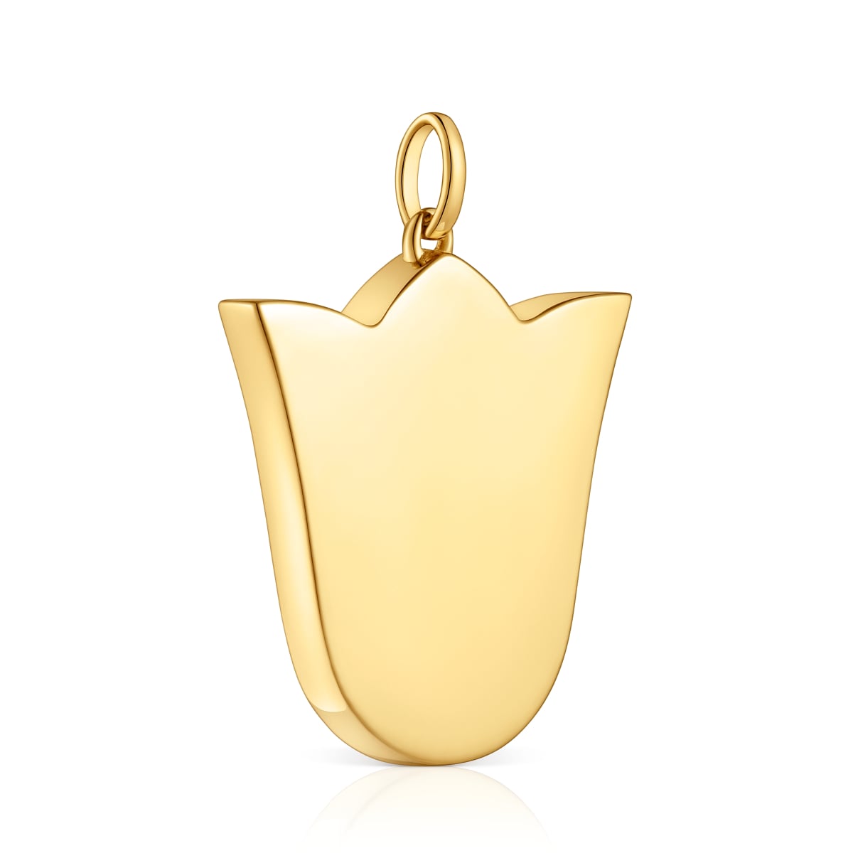 Medium 29mm 18kt gold plating over silver tulip Pendant Sweet Dolls