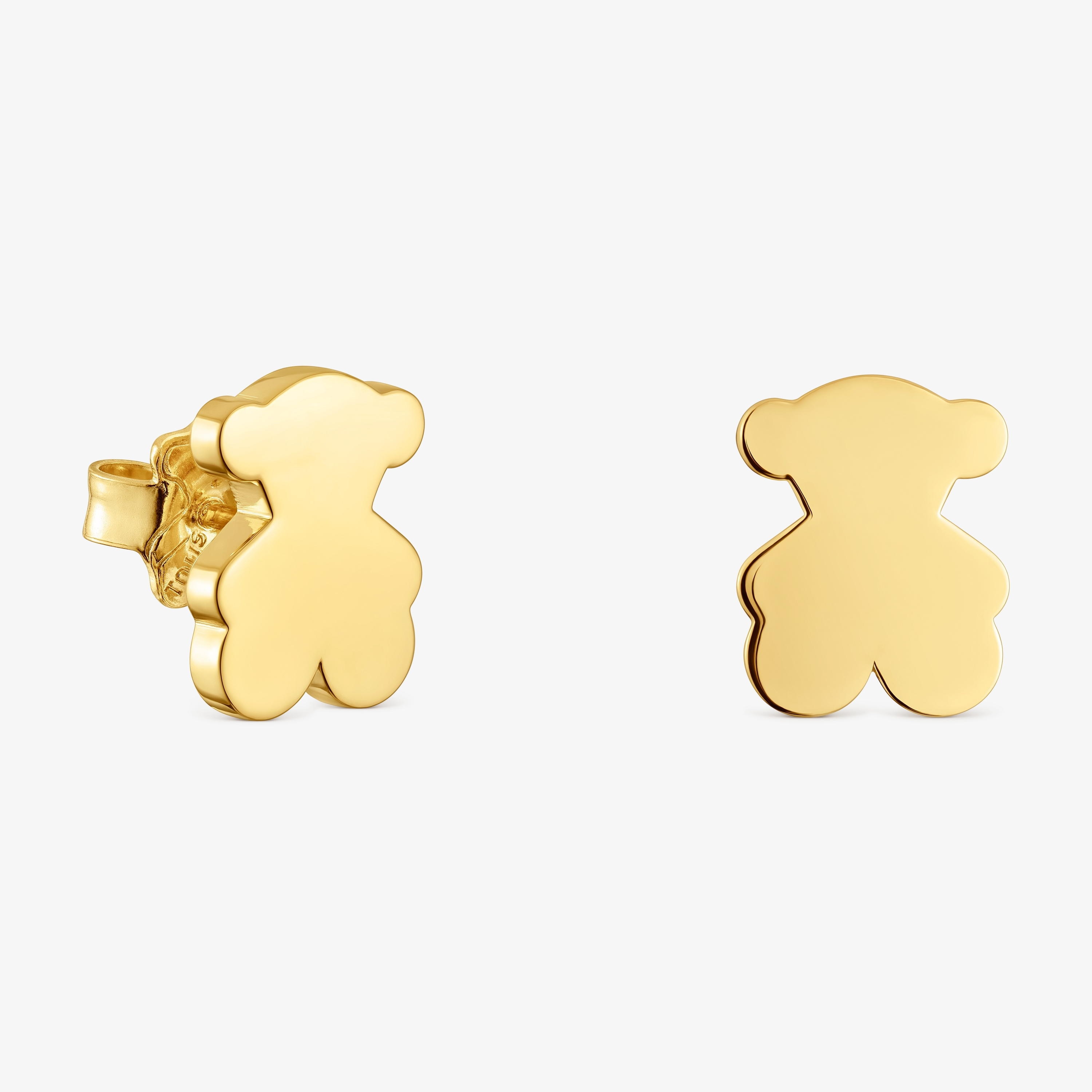 12mm 18K gold vermeil Bear earrings Sweet Dolls