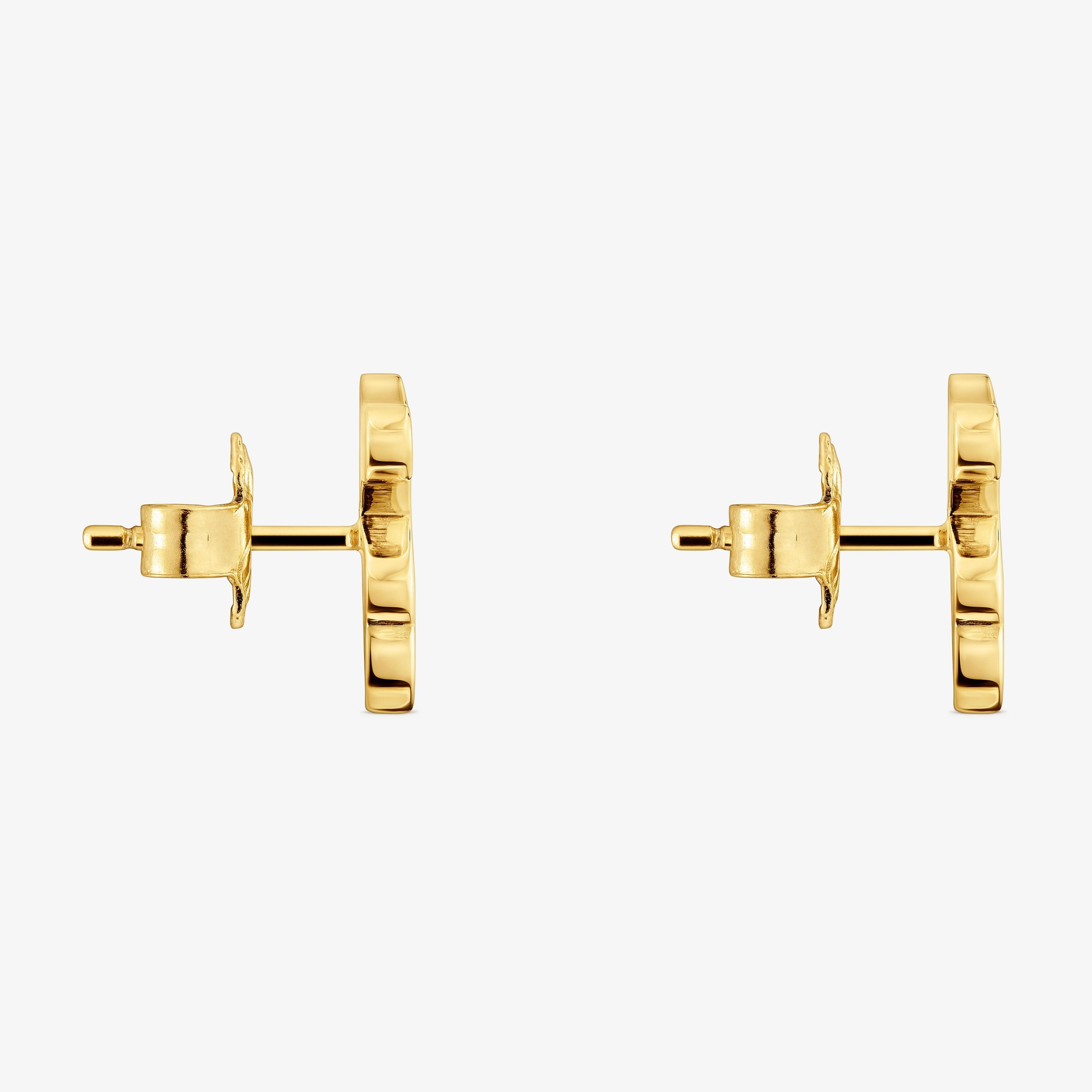 12mm 18K gold vermeil Bear earrings Sweet Dolls