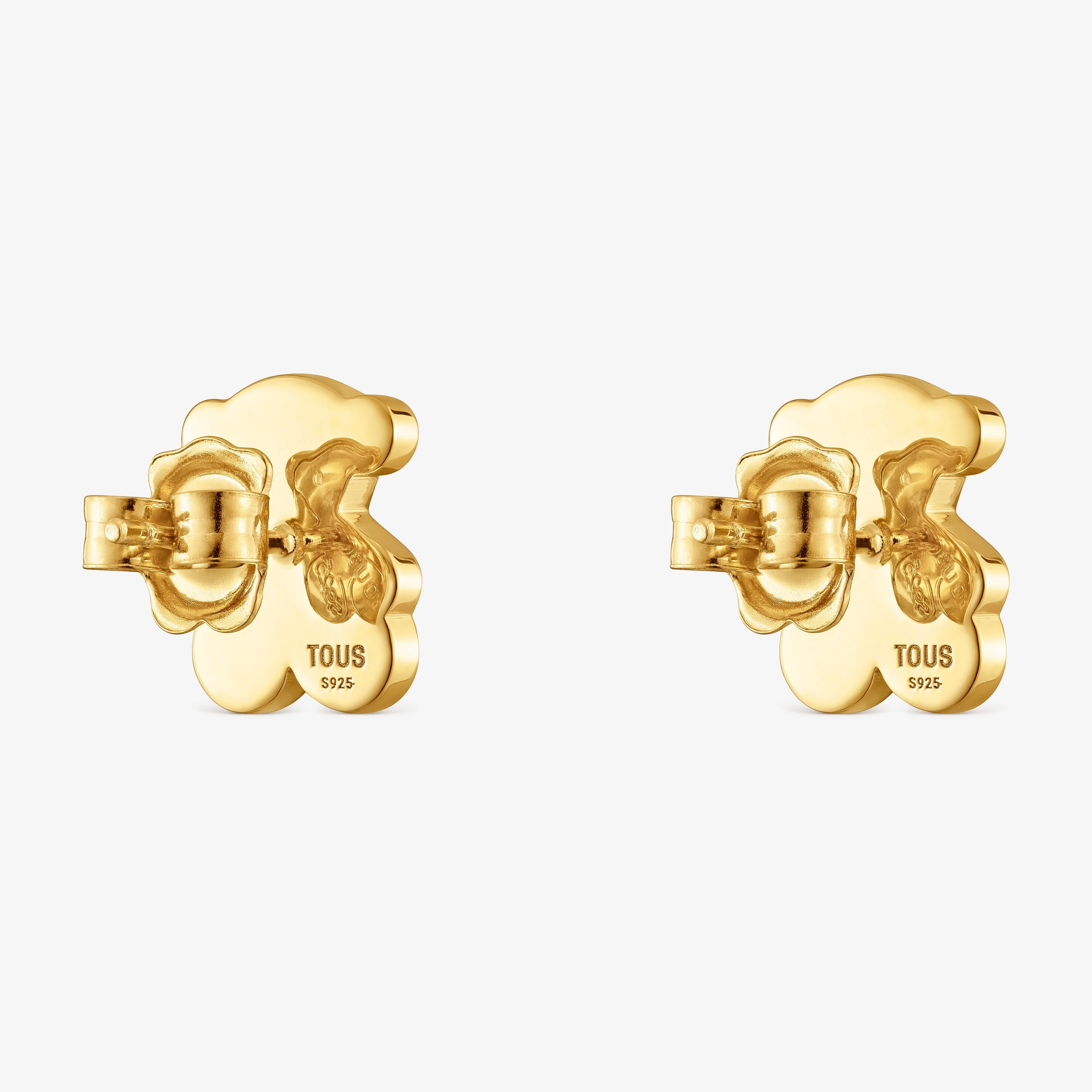 12mm 18K gold vermeil Bear earrings Sweet Dolls