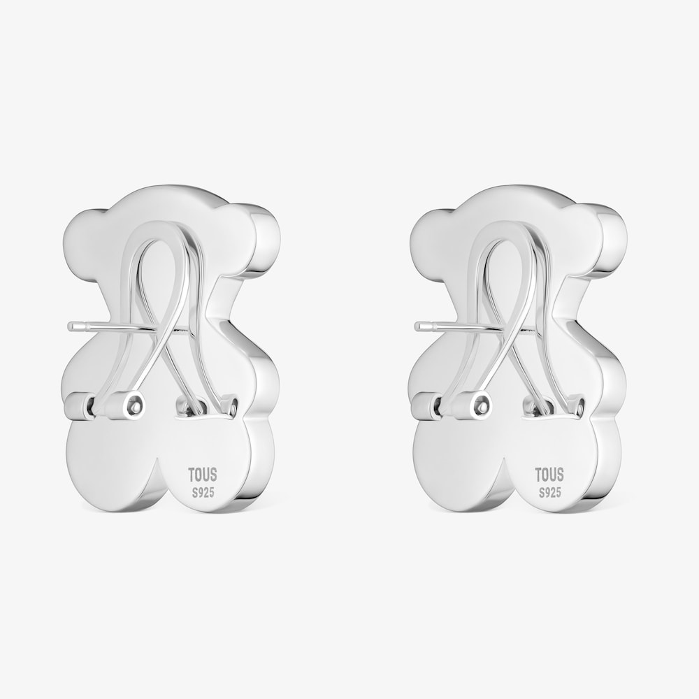 Kolczyki ze srebra 29&nbsp;mm z motywem misia Sweet Dolls