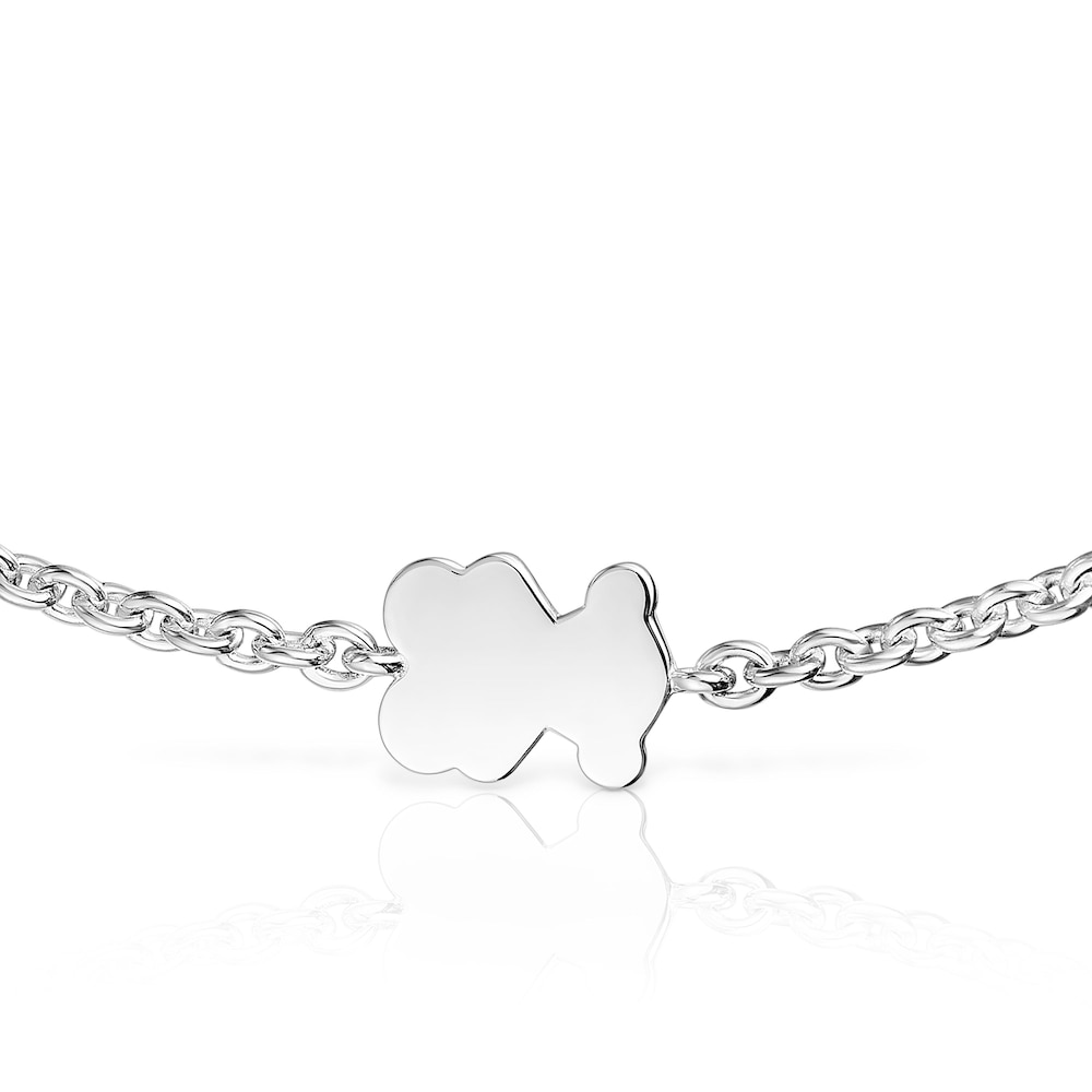 Silver Chain bracelet and silver bear charm Sweet Dolls image number 3