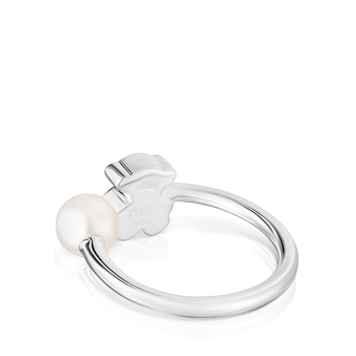 Anillo abierto de plata con perla cultivada Sweet Dolls