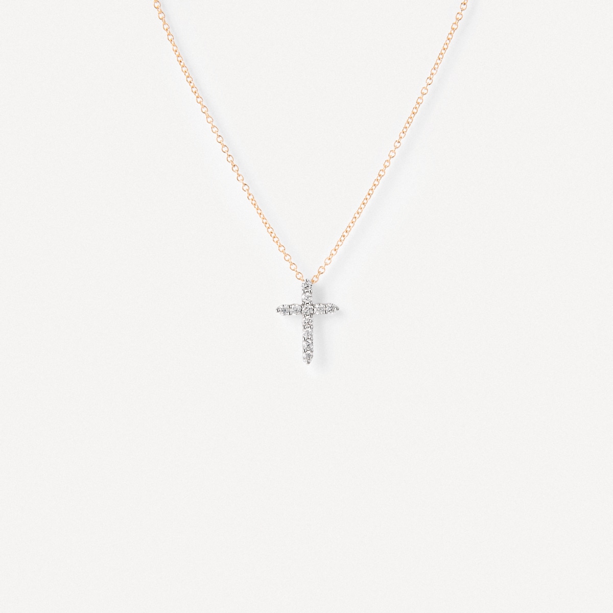 Tous - Collar Cruz De Oro Y Oro Blanco Con Diamantes Tous Atelier - Transparente