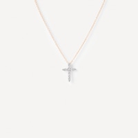 White gold and diamond cross Necklace TOUS ATELIER