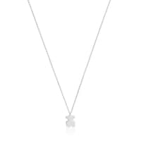 Short silver bear charm Necklace Sweet Dolls