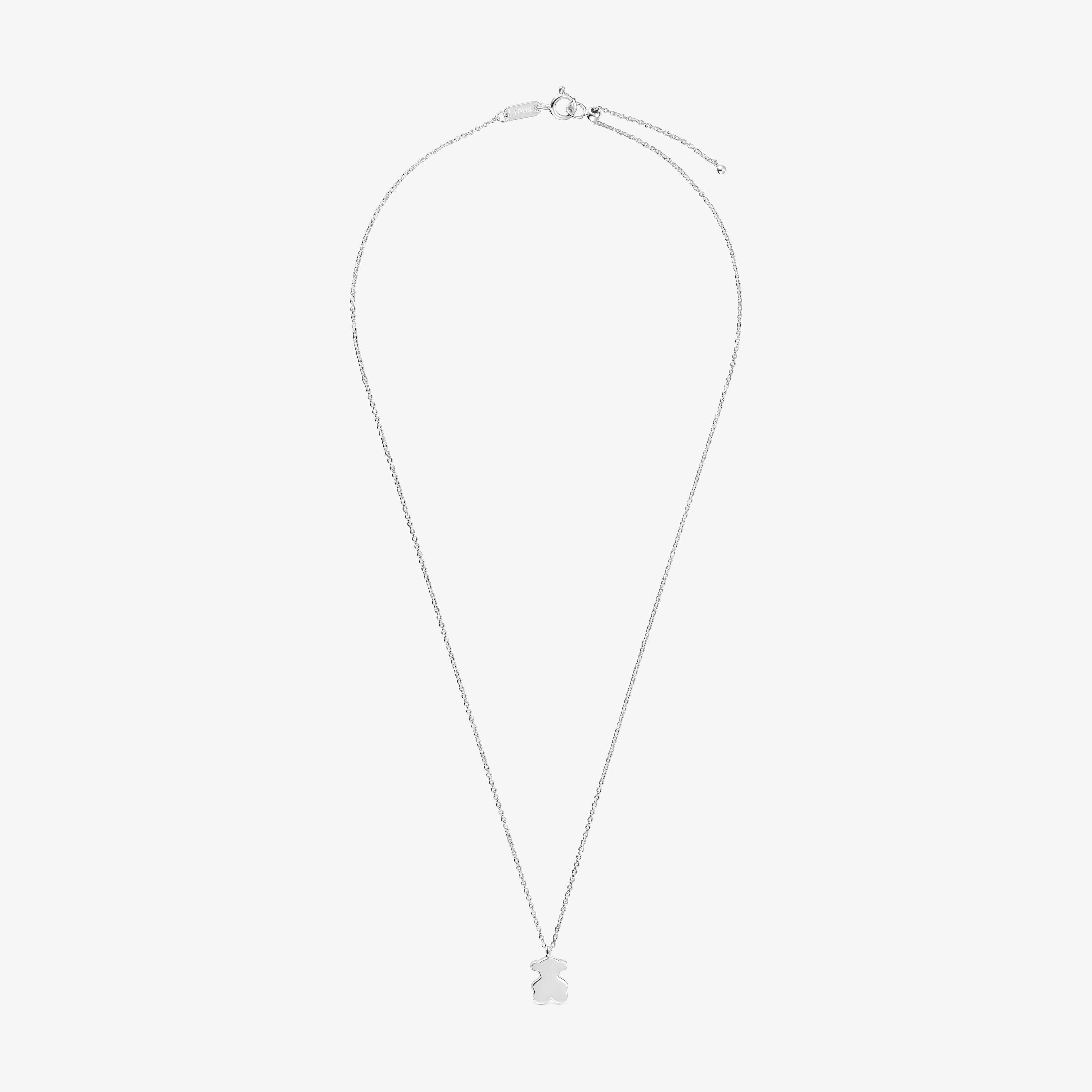 Short silver bear charm Necklace Sweet Dolls