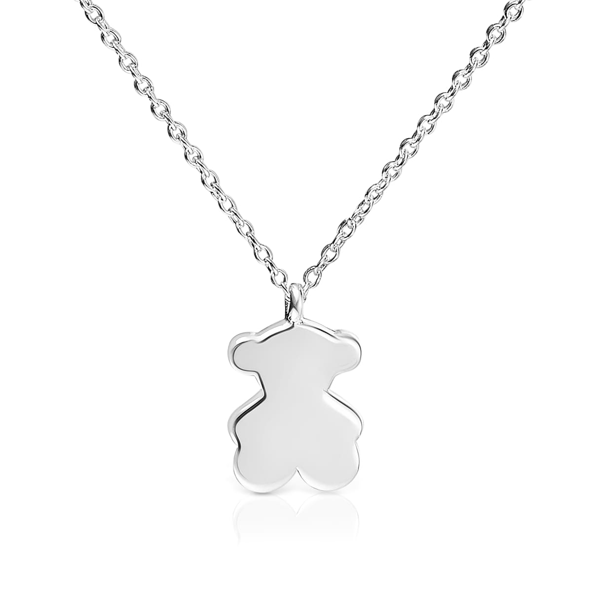 Short silver bear charm Necklace Sweet Dolls