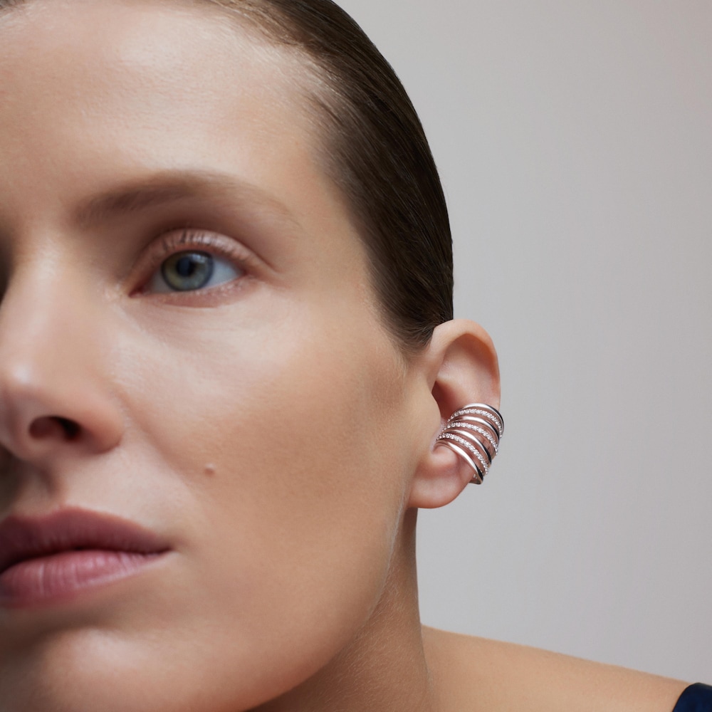 Earcuff TOUS ATELIER &mu;&epsilon; &tau;&rho;&epsilon;&iota;&sigmaf; &lambda;&omega;&rho;ί&delta;&epsilon;&sigmaf; &alpha;&pi;ό &lambda;&epsilon;&upsilon;&kappa;ό&chi;&rho;&upsilon;&sigma;&omicron; &kappa;&alpha;&iota; &delta;&iota;&alpha;&mu;ά&nu;&tau;&iota;&alpha;