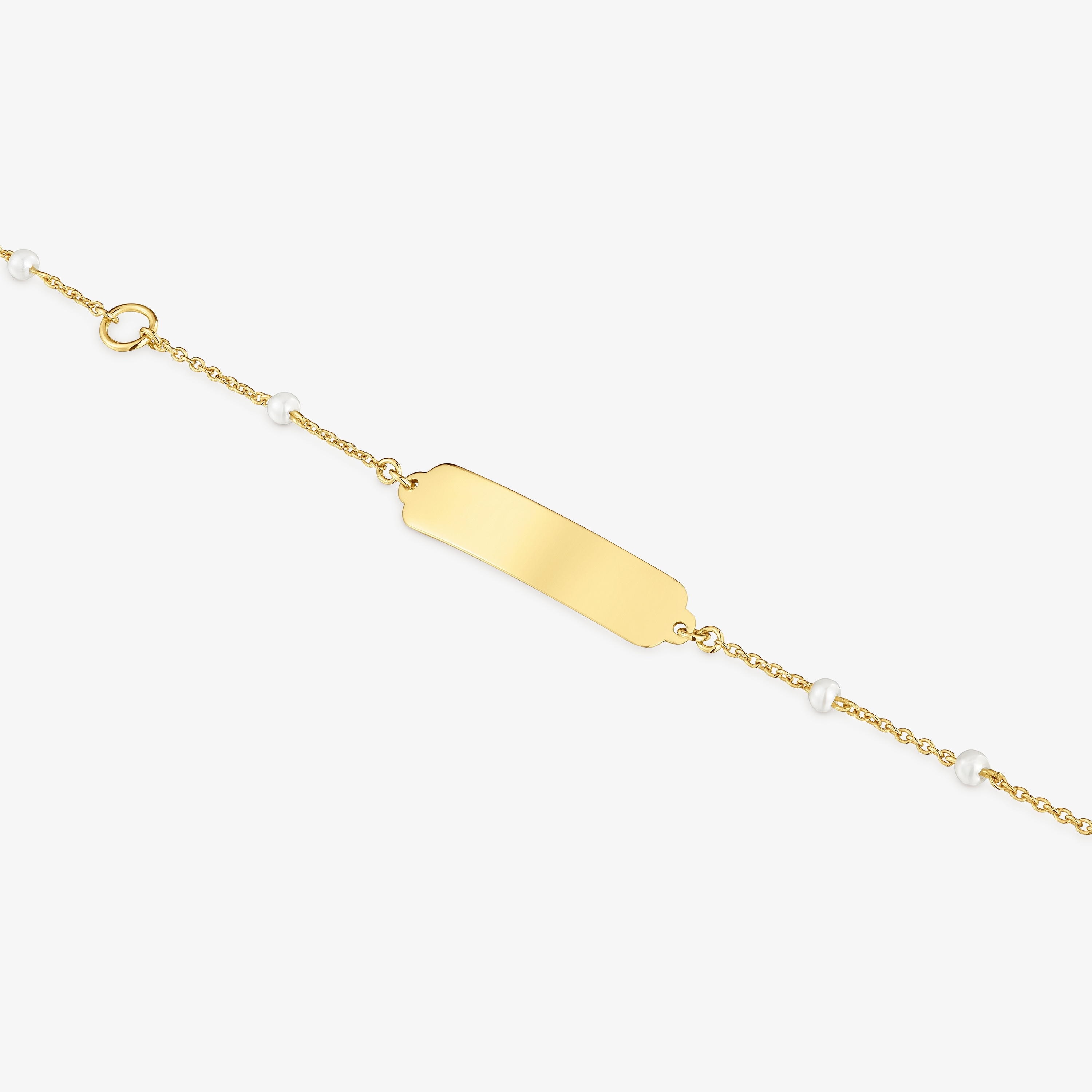 18K solid gold Bracelet and cultured pearls TOUS Baby