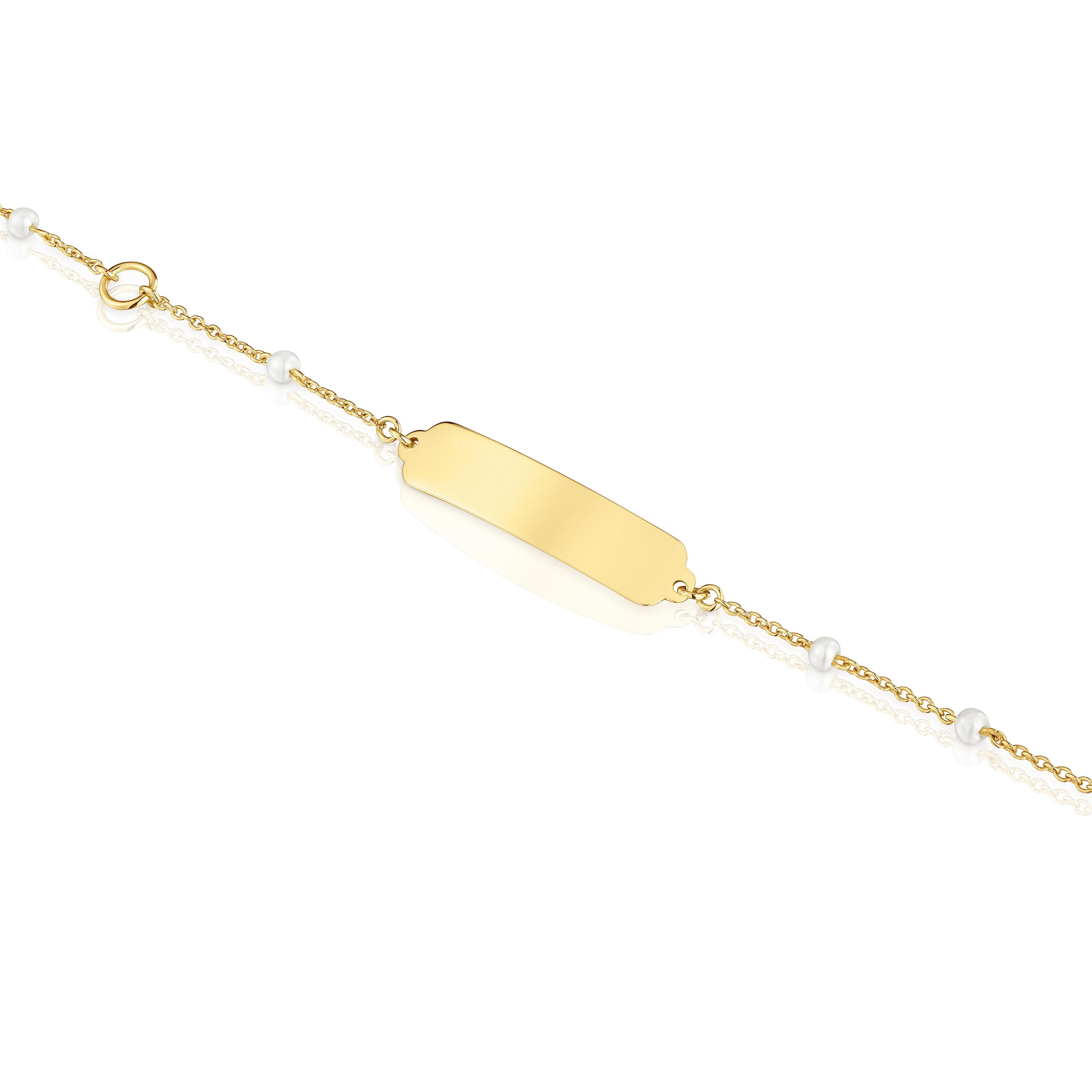 Gold Bracelet and cultured pearls TOUS Baby