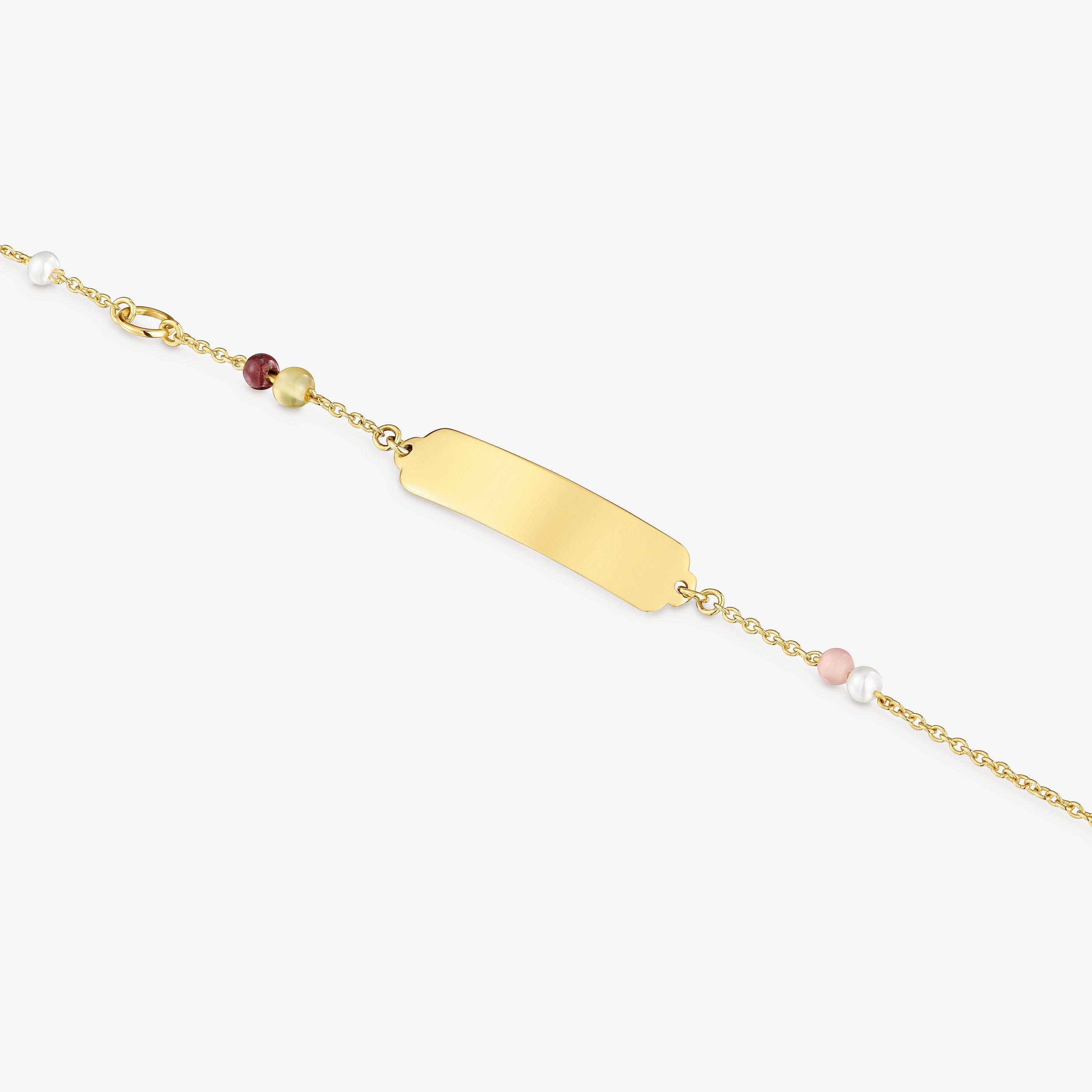 18K solid gold Bracelet with gemstones TOUS Baby