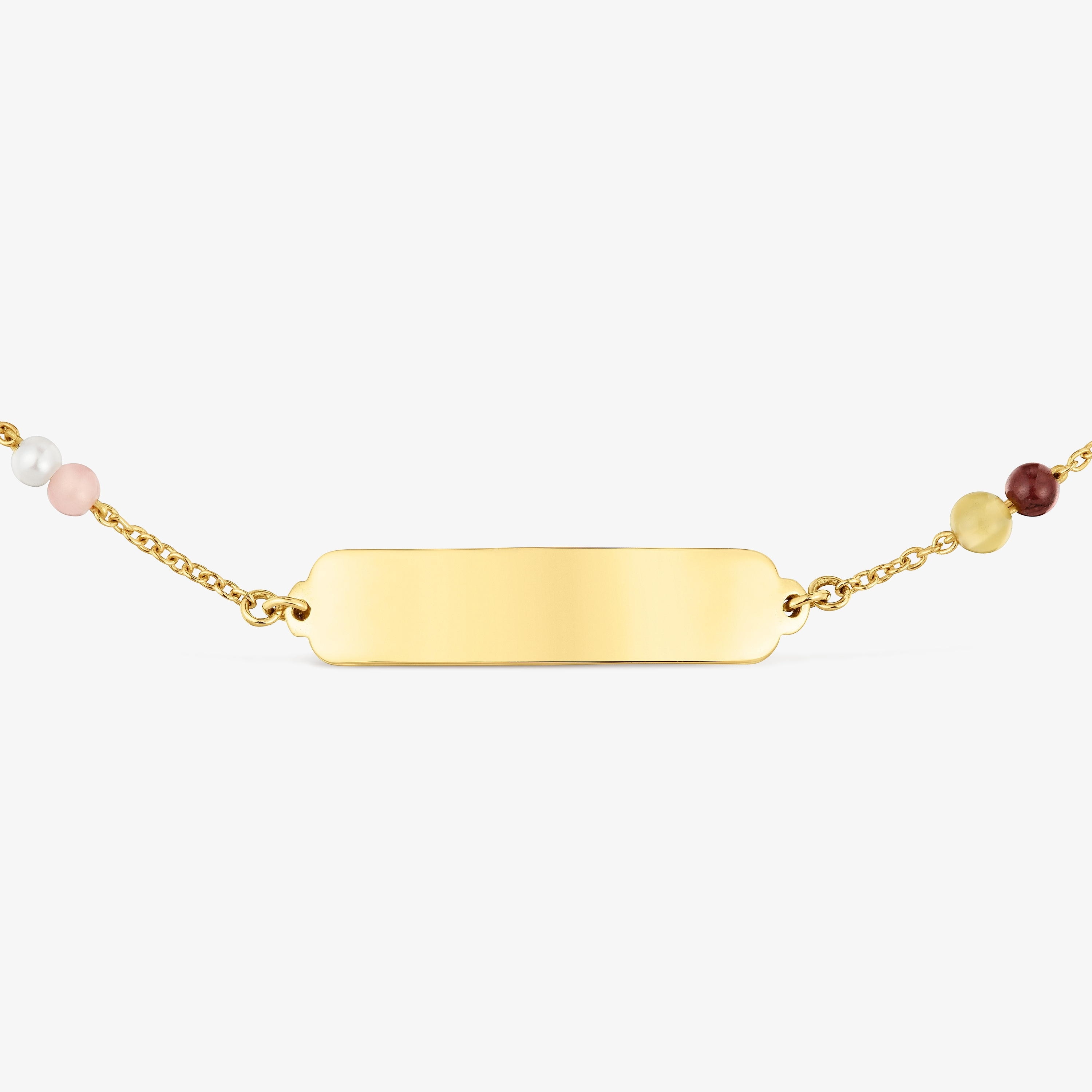 18K solid gold Bracelet with gemstones TOUS Baby