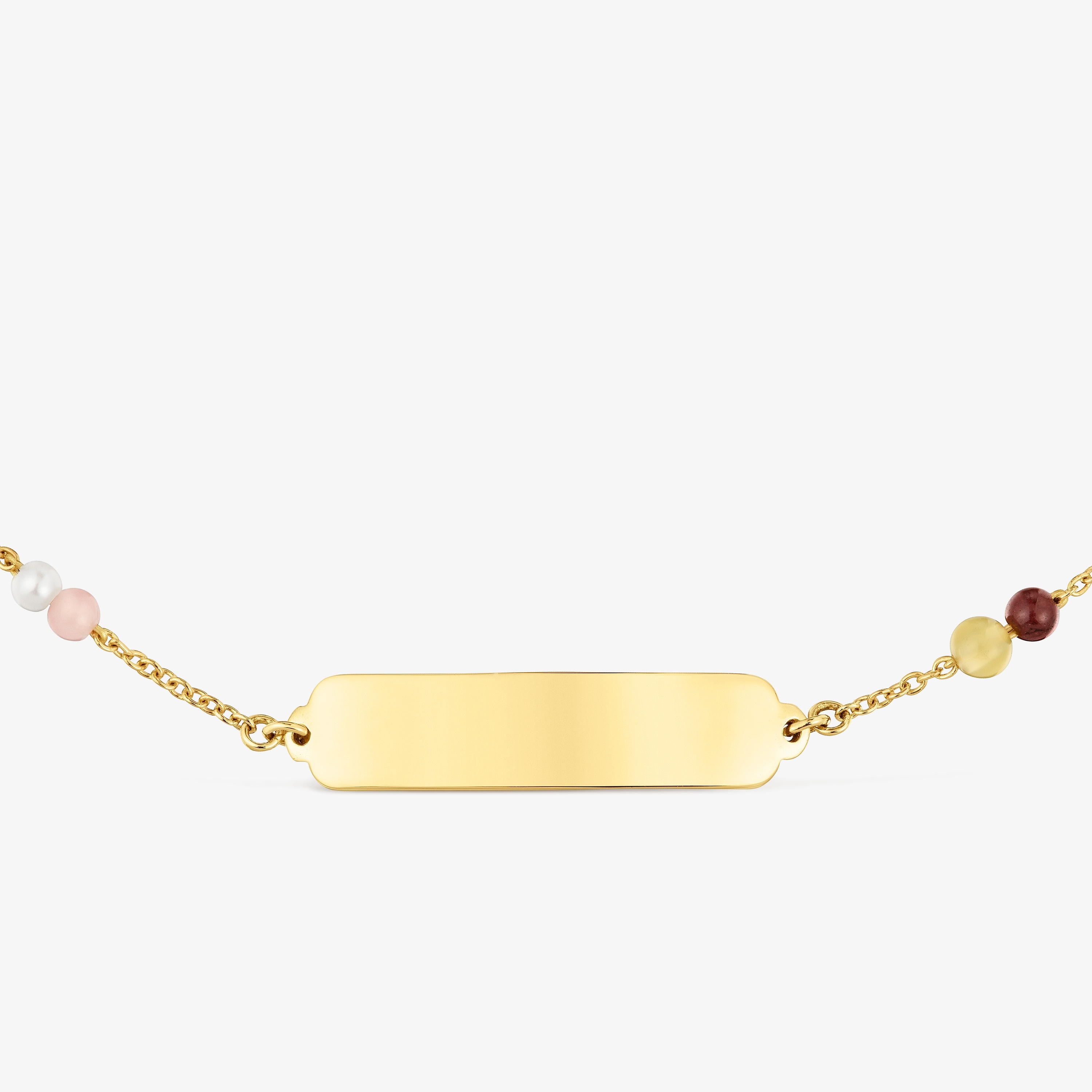 18K solid gold Bracelet with gemstones TOUS Baby