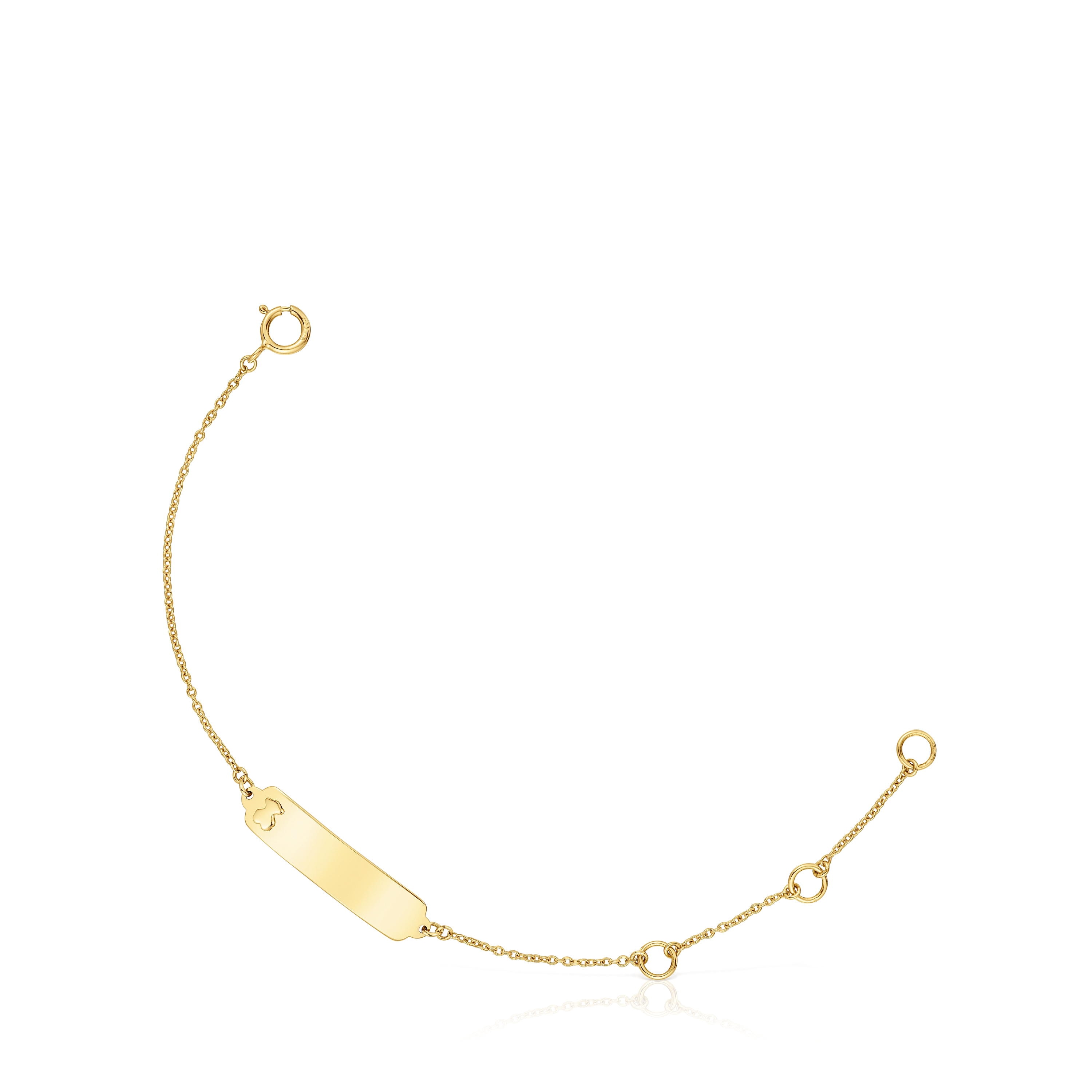 Pulsera placa de oro TOUS Baby