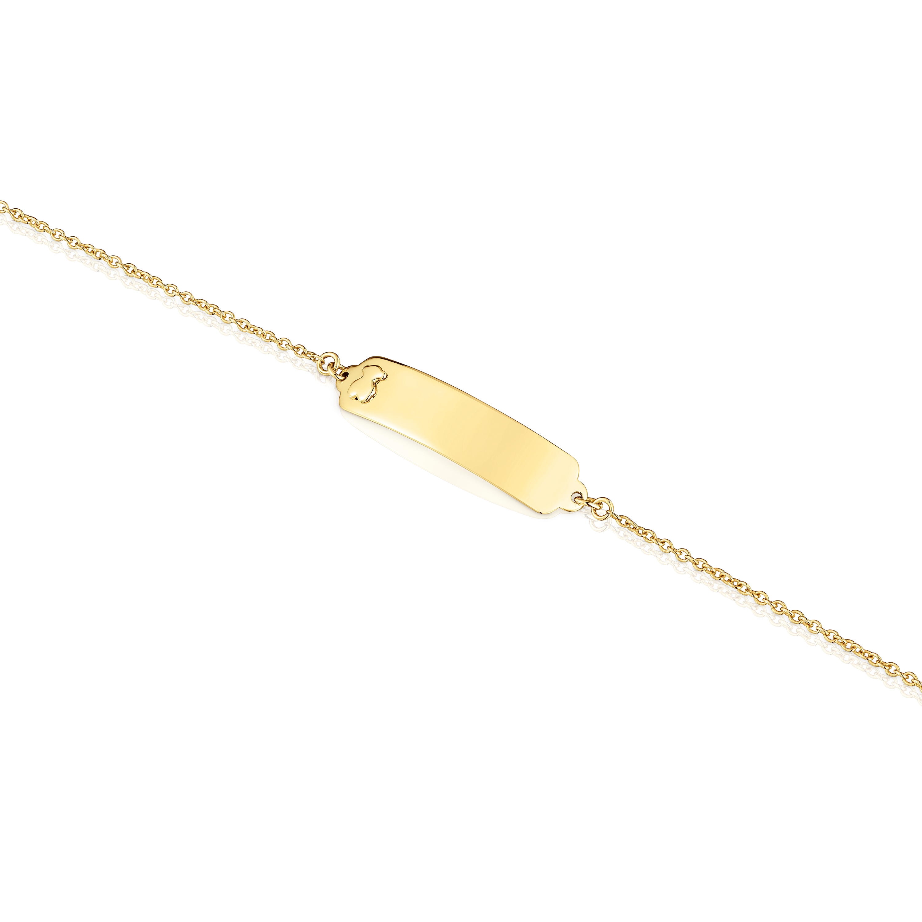 Pulsera placa de oro TOUS Baby