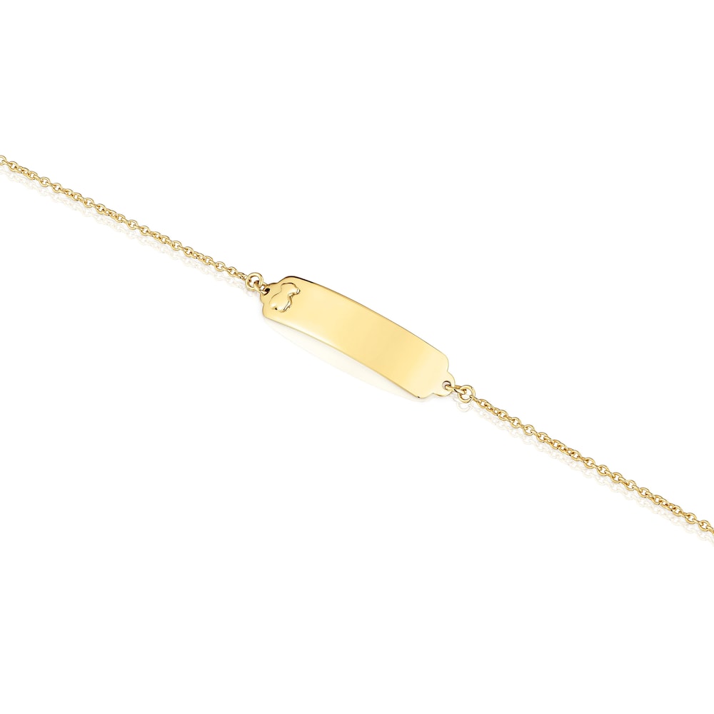 Pulsera placa de oro TOUS Baby image number 2