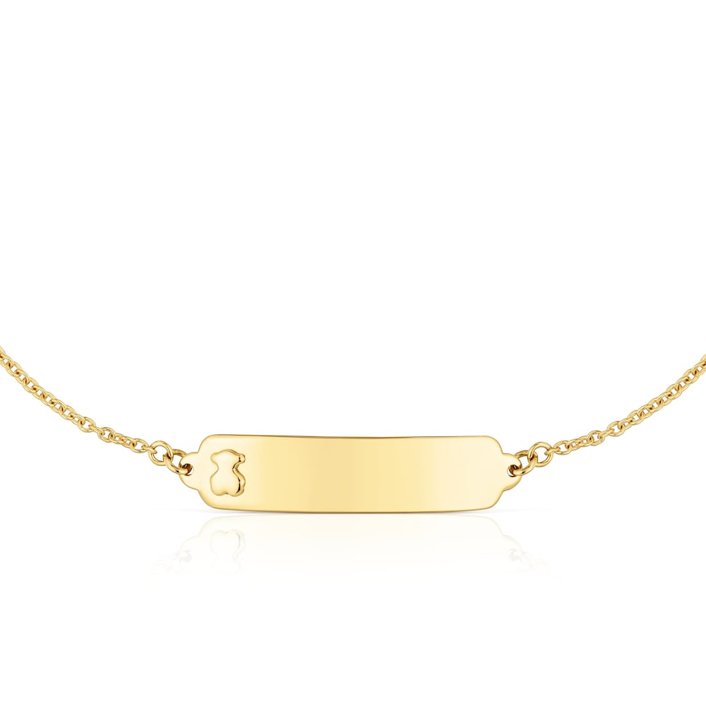 Pulsera placa de oro TOUS Baby image number 3