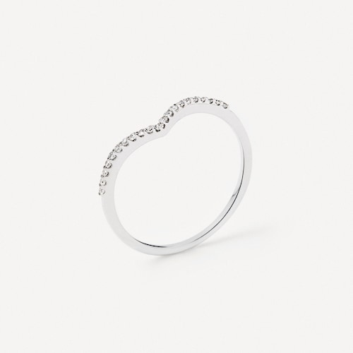 Korunkov&yacute; prsteň z&nbsp;bieleho zlata s&nbsp;diamantmi TOUS ATELIER