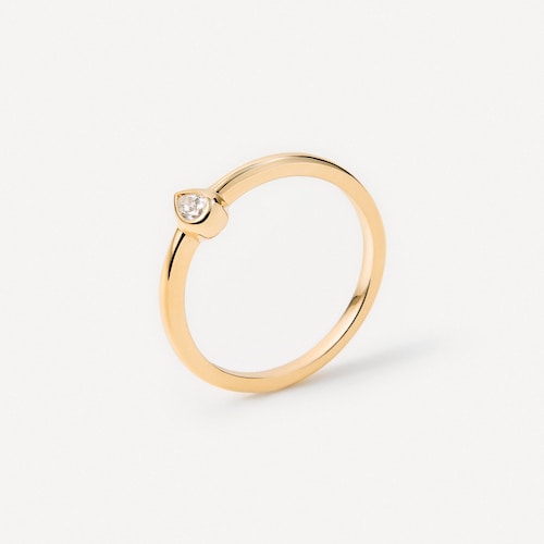 Gold Ring with teardrop-cut diamond TOUS ATELIER