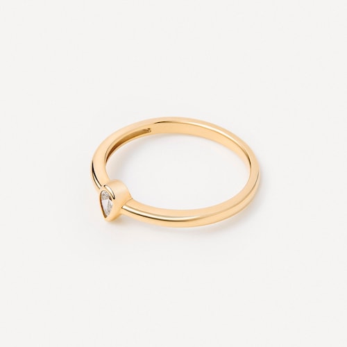 Gold Ring with teardrop-cut diamond TOUS ATELIER