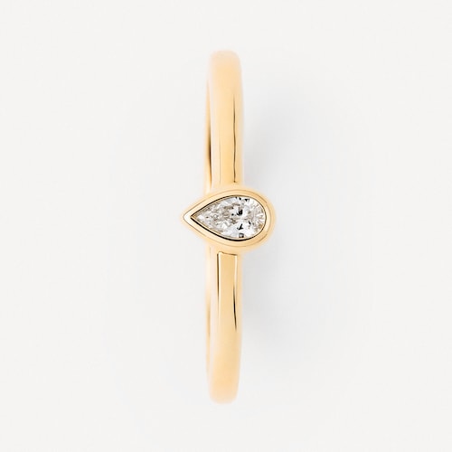 Gold Ring with teardrop-cut diamond TOUS ATELIER