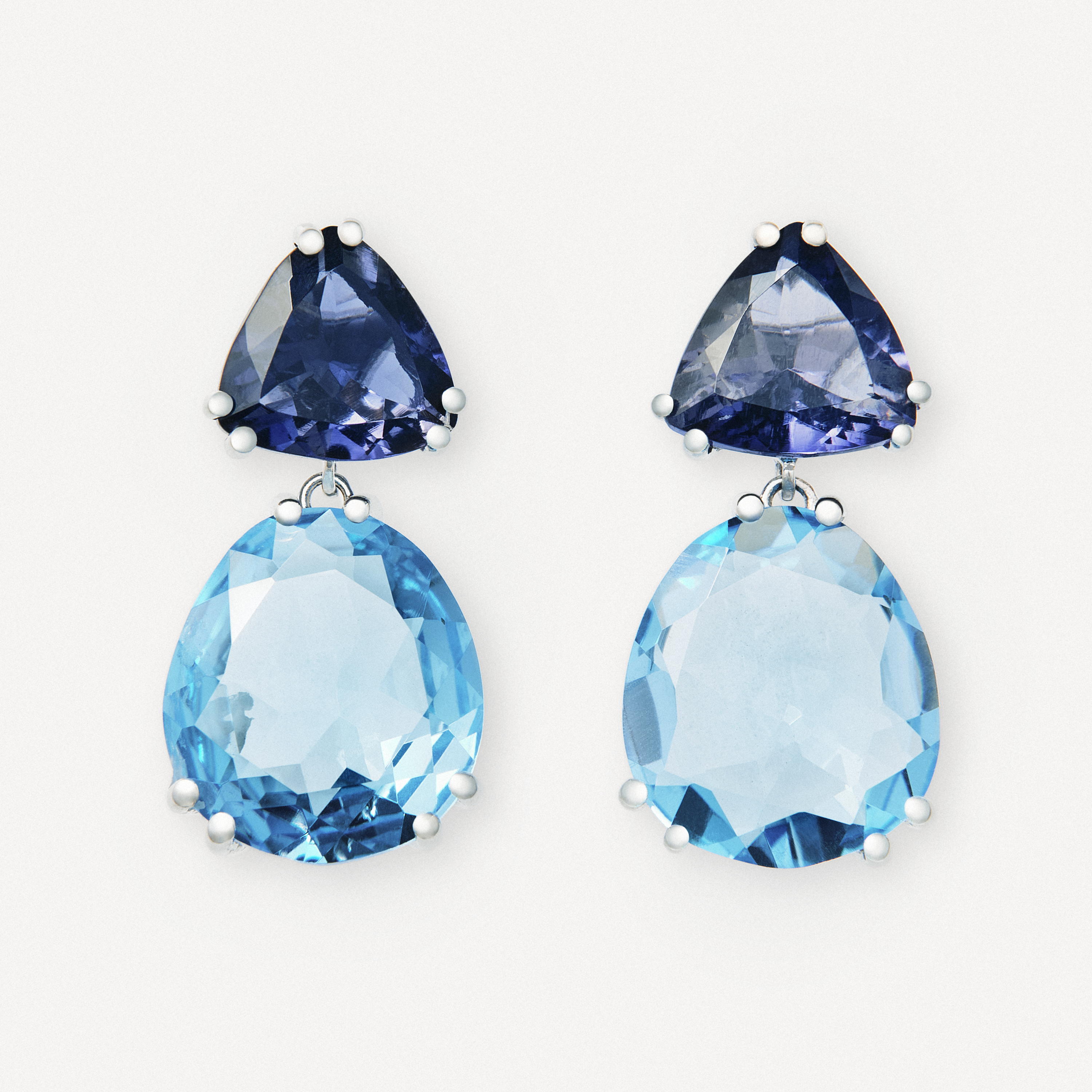 White gold Earrings with iolite and topaz TOUS ATELIER