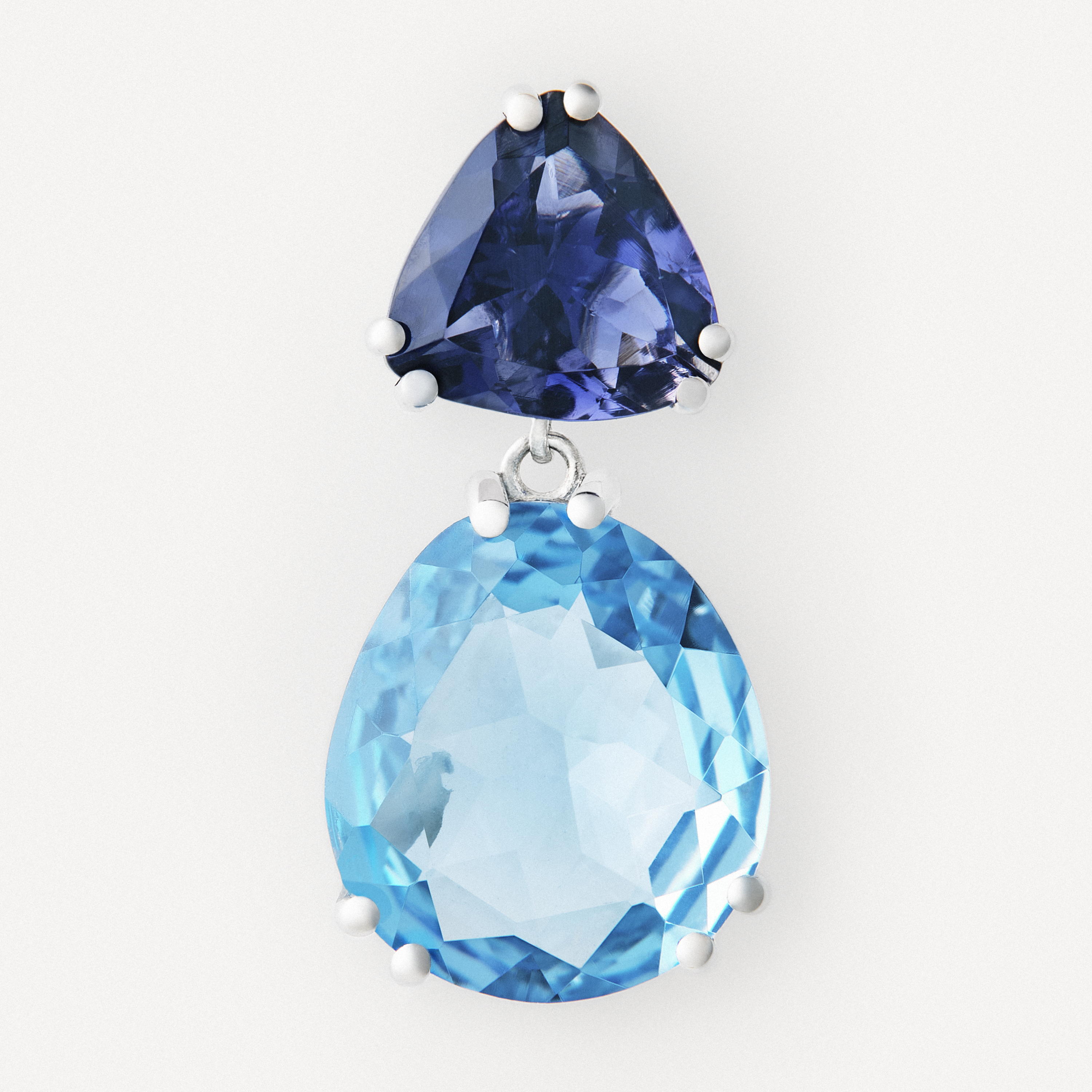 White gold Earrings with iolite and topaz TOUS ATELIER