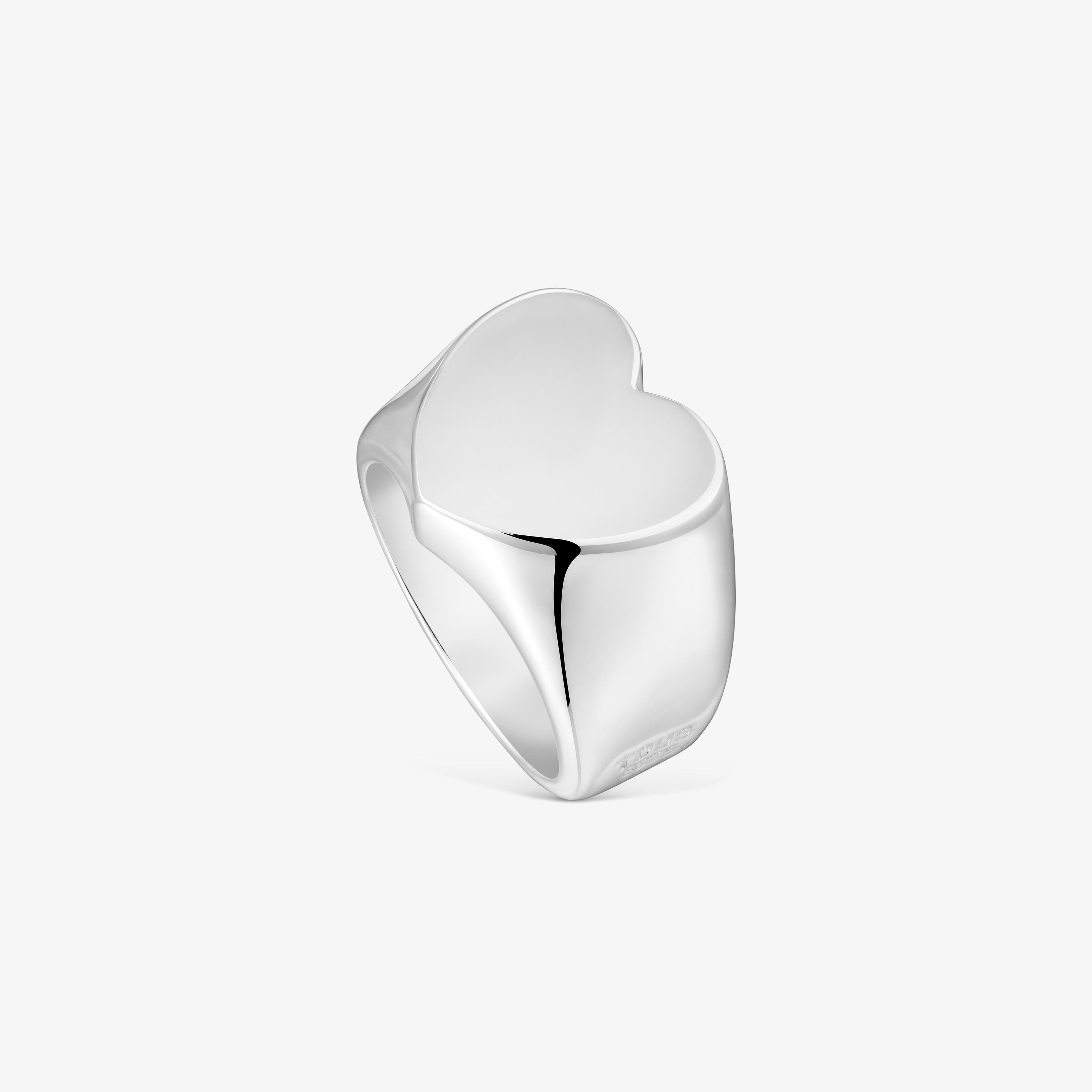 Silver heart Signet ring Sweet Dolls