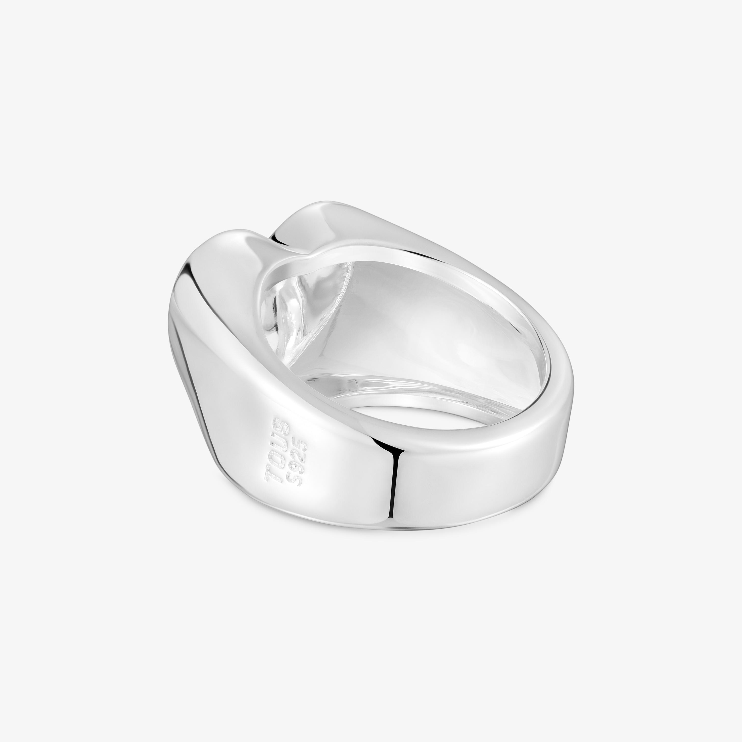Silver heart Signet ring Sweet Dolls