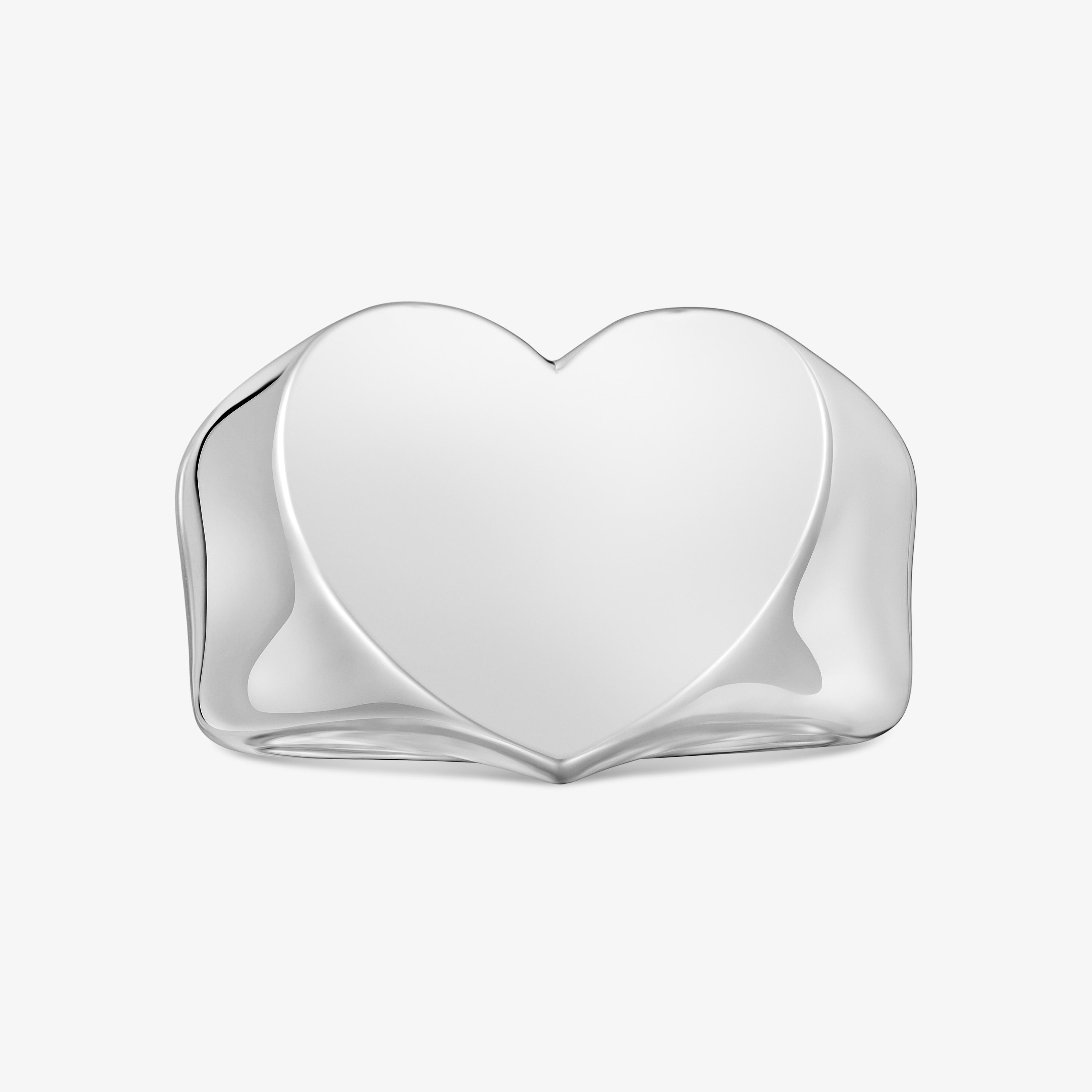 Silver heart Signet ring Sweet Dolls