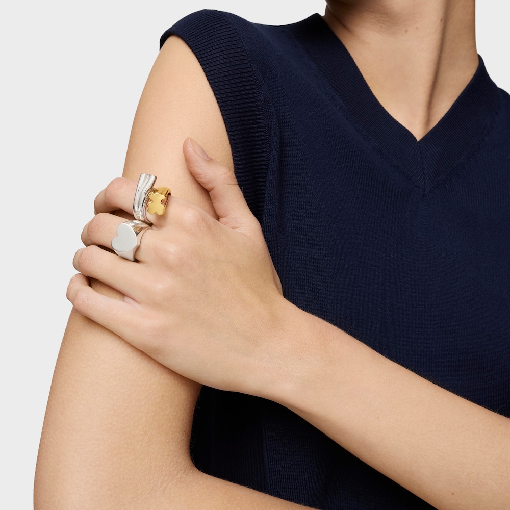 Anell segell de plata cor Sweet Dolls