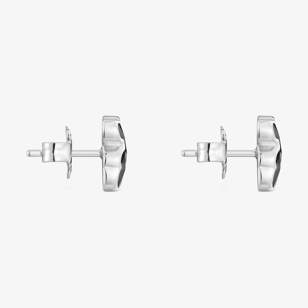 Arracades &oacute;s de plata i &ograve;nix 10 mm Icon Color