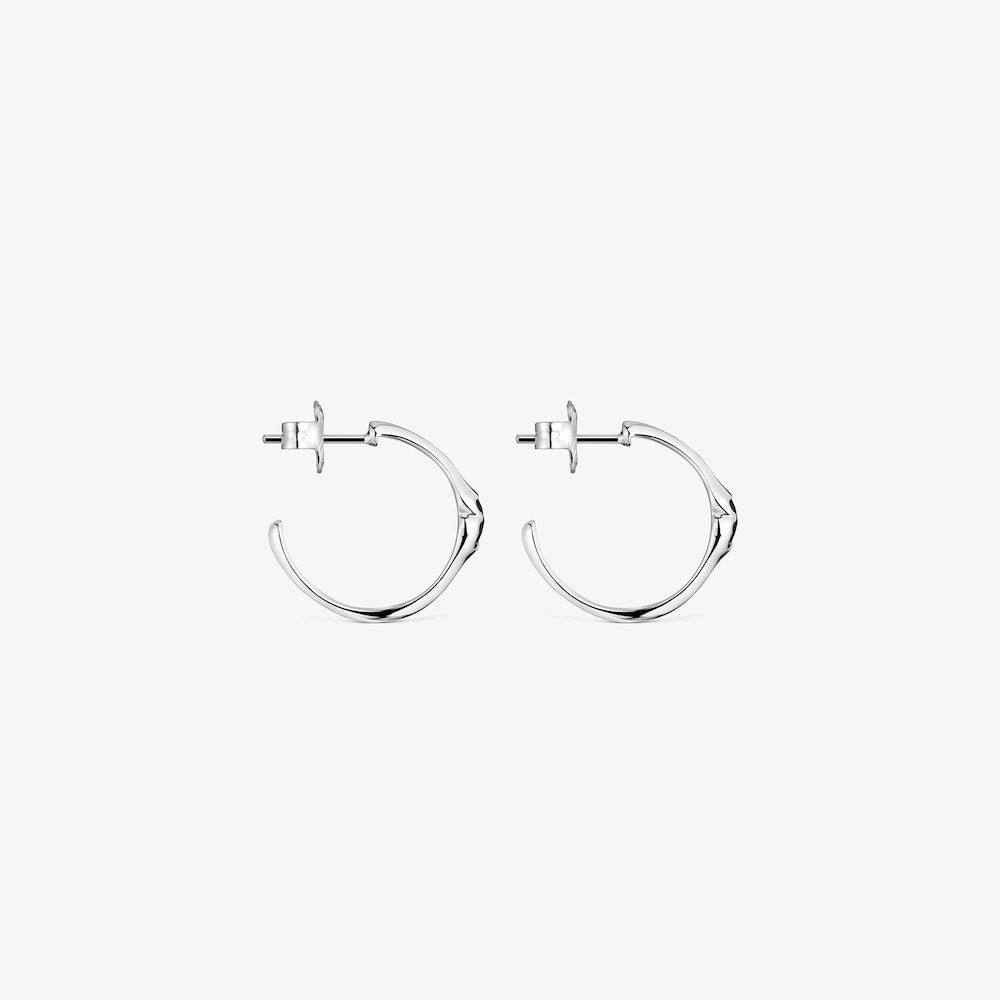 Boucles d&rsquo;oreilles anneaux en argent et motif ourson en onyx 16,5&nbsp;mm TOUS Icon Color
