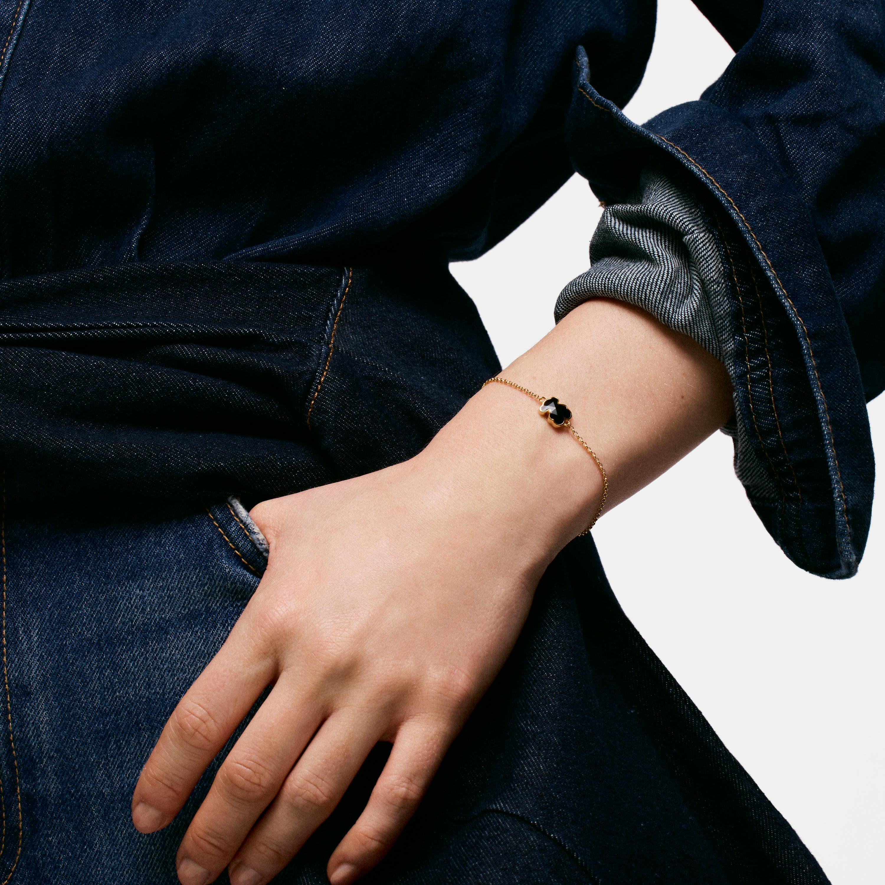 18K gold vermeil chain Bracelet with bear motif TOUS Icon Color
