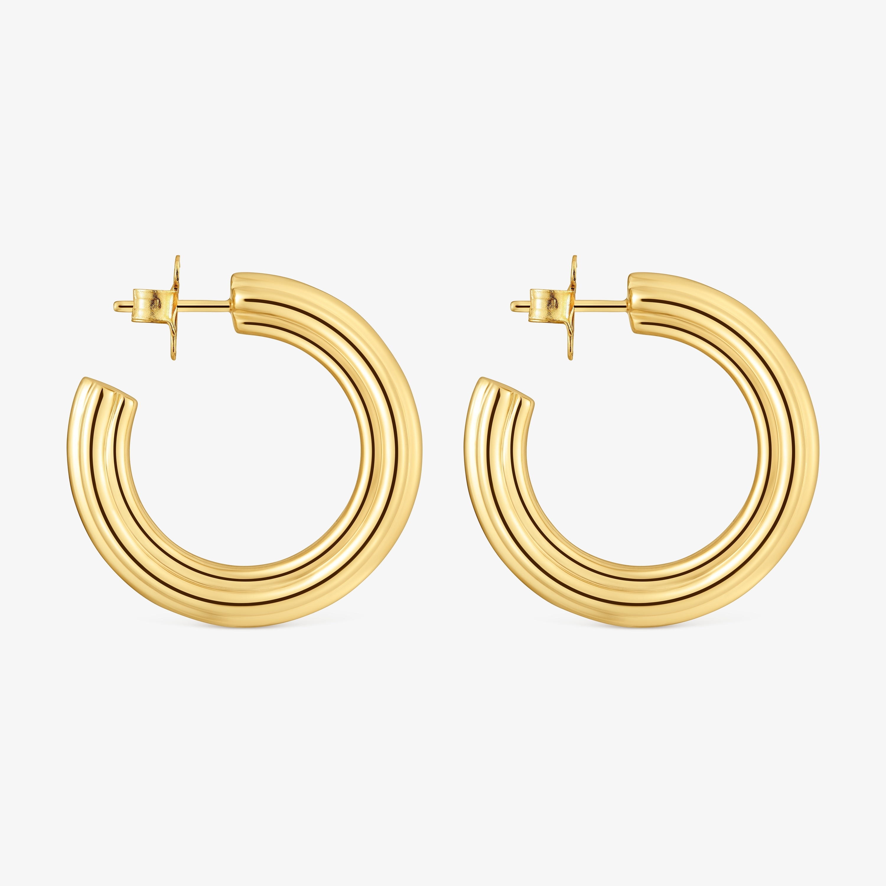 18K gold vermeil long Hoop earrings with flower motif TOUS 1950