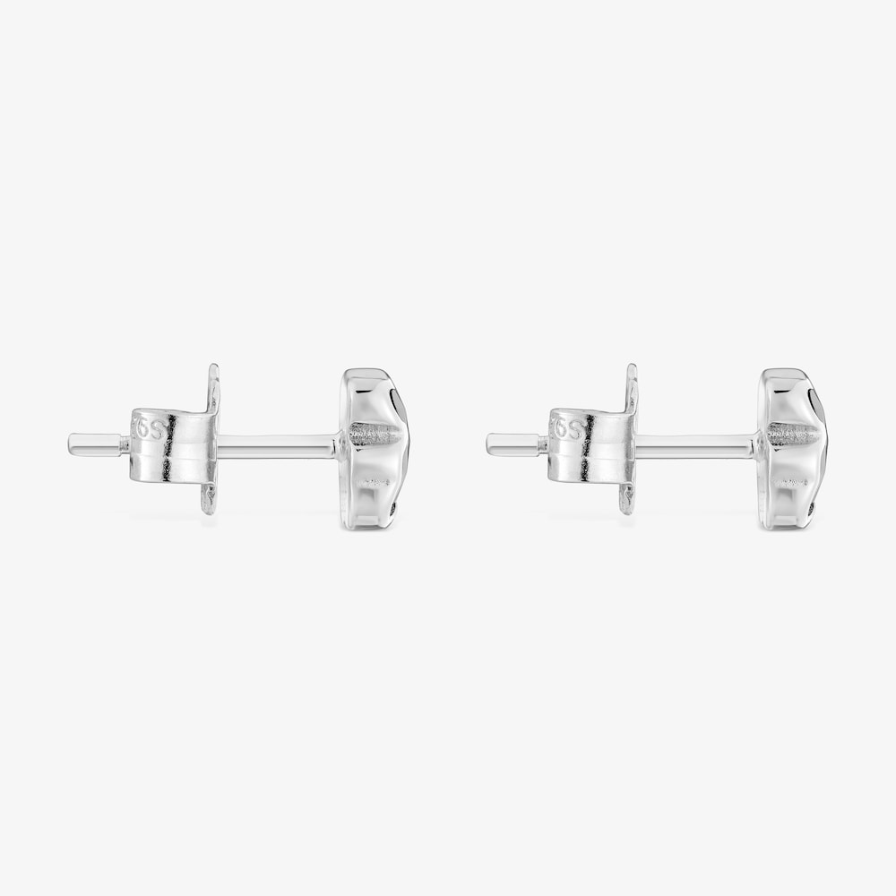 Kolczyki 6 mm ze srebra z misiem z onyksu TOUS Icon Color