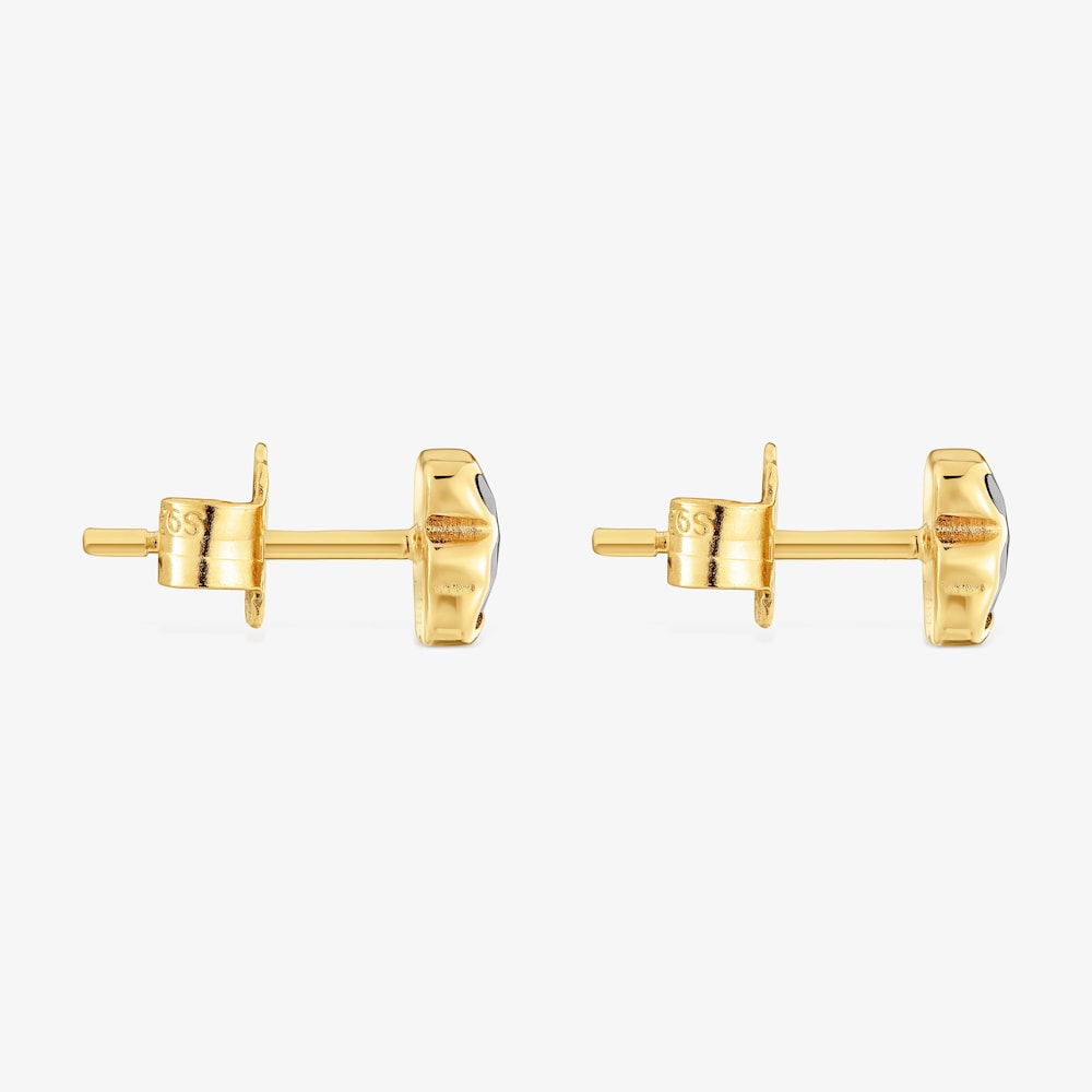 6&nbsp;mm N&aacute;u&scaron;nice s&nbsp;medved&iacute;kom s&nbsp;18&nbsp;kt pozl&aacute;ten&iacute;m na striebre a&nbsp;&oacute;nyxom TOUS Icon Color