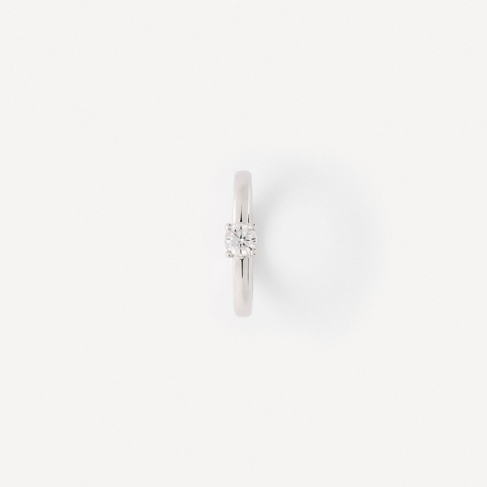 Pierścionek solitaire z białego złota z diamentami TOUS ATELIER